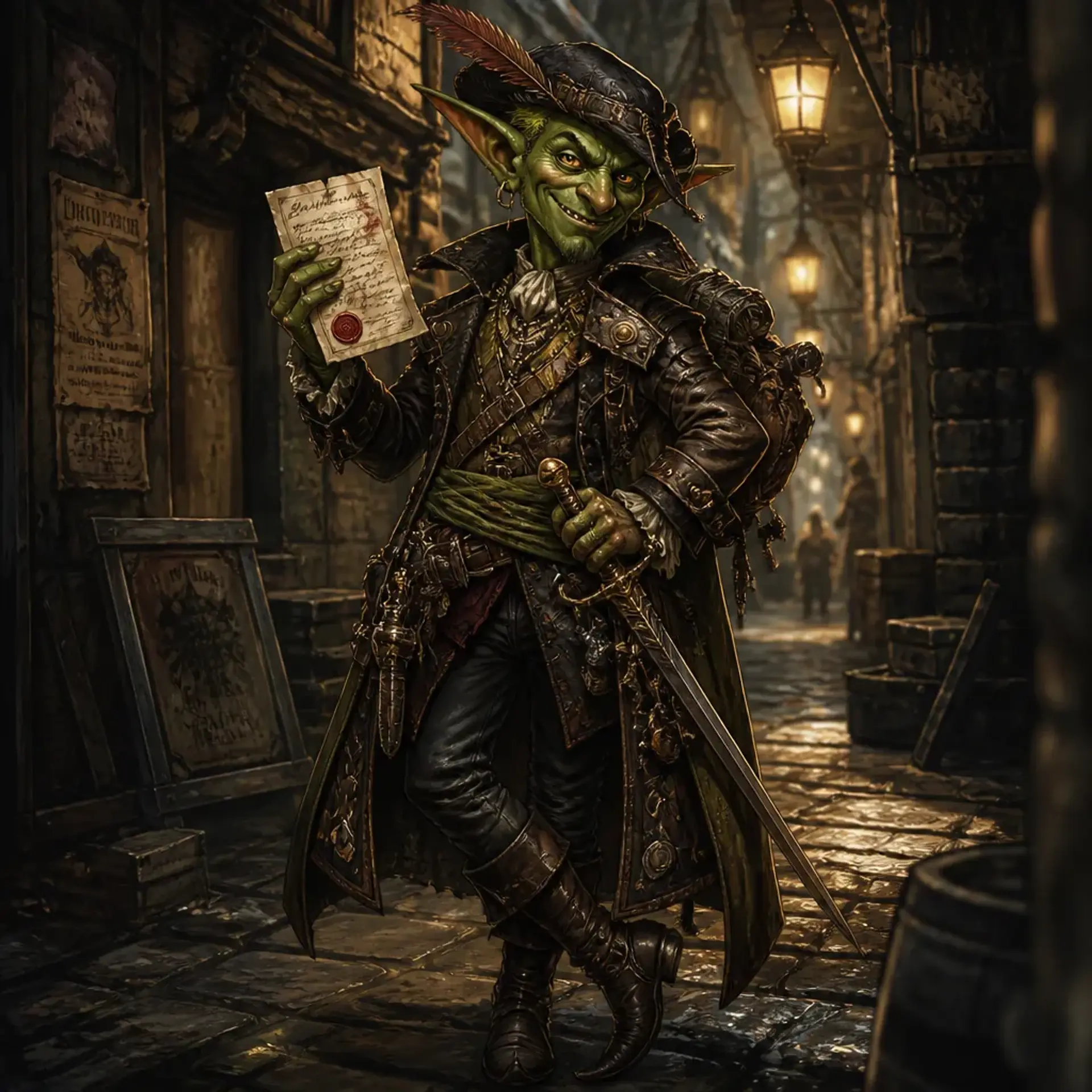 Merrik Smallcoin - AI-generated fantasy Character