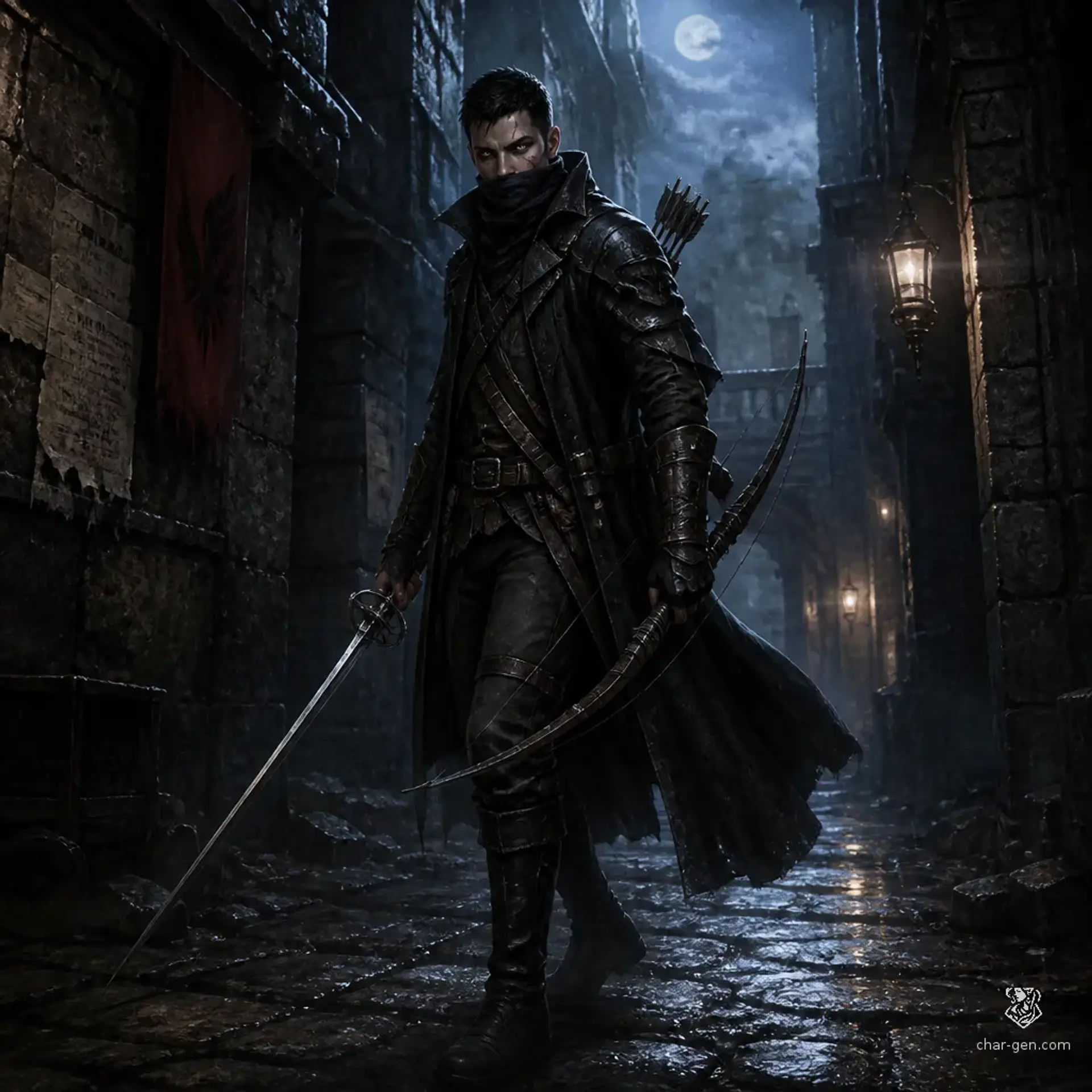 Kael Varrin - AI-generated fantasy Character