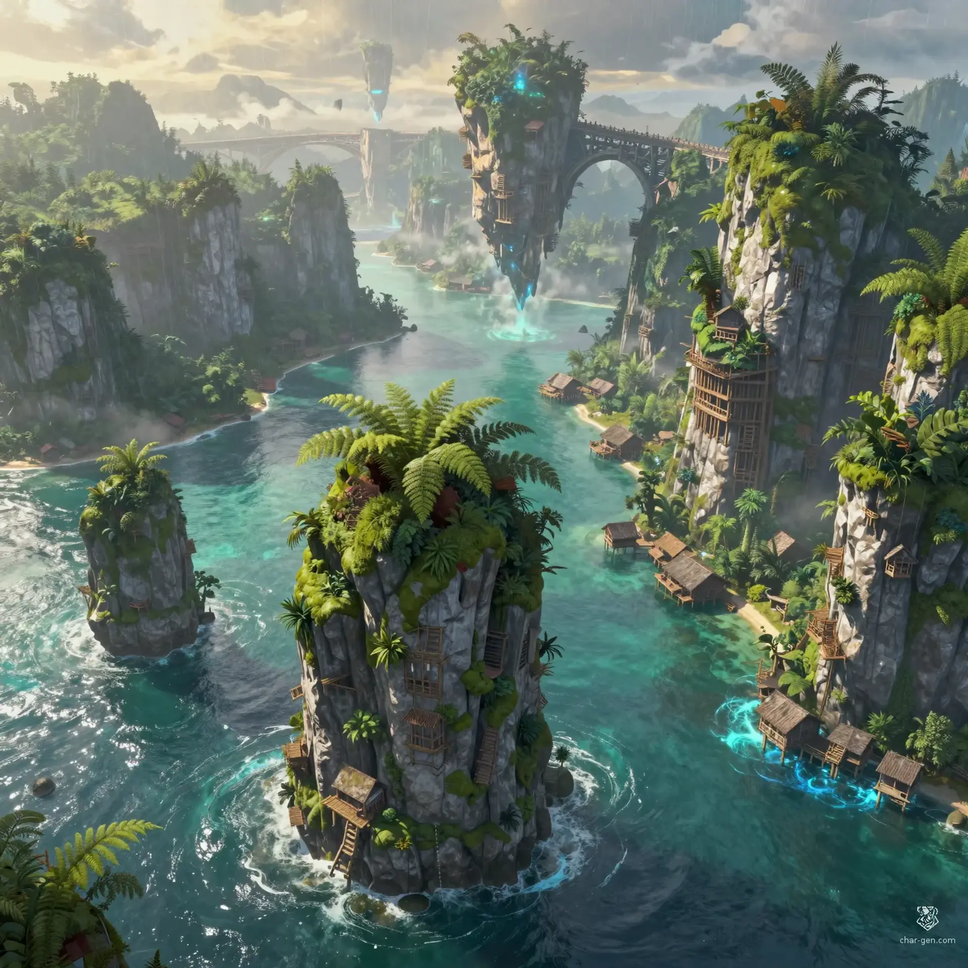 The Greenlands - AI-generated fantasy Region
