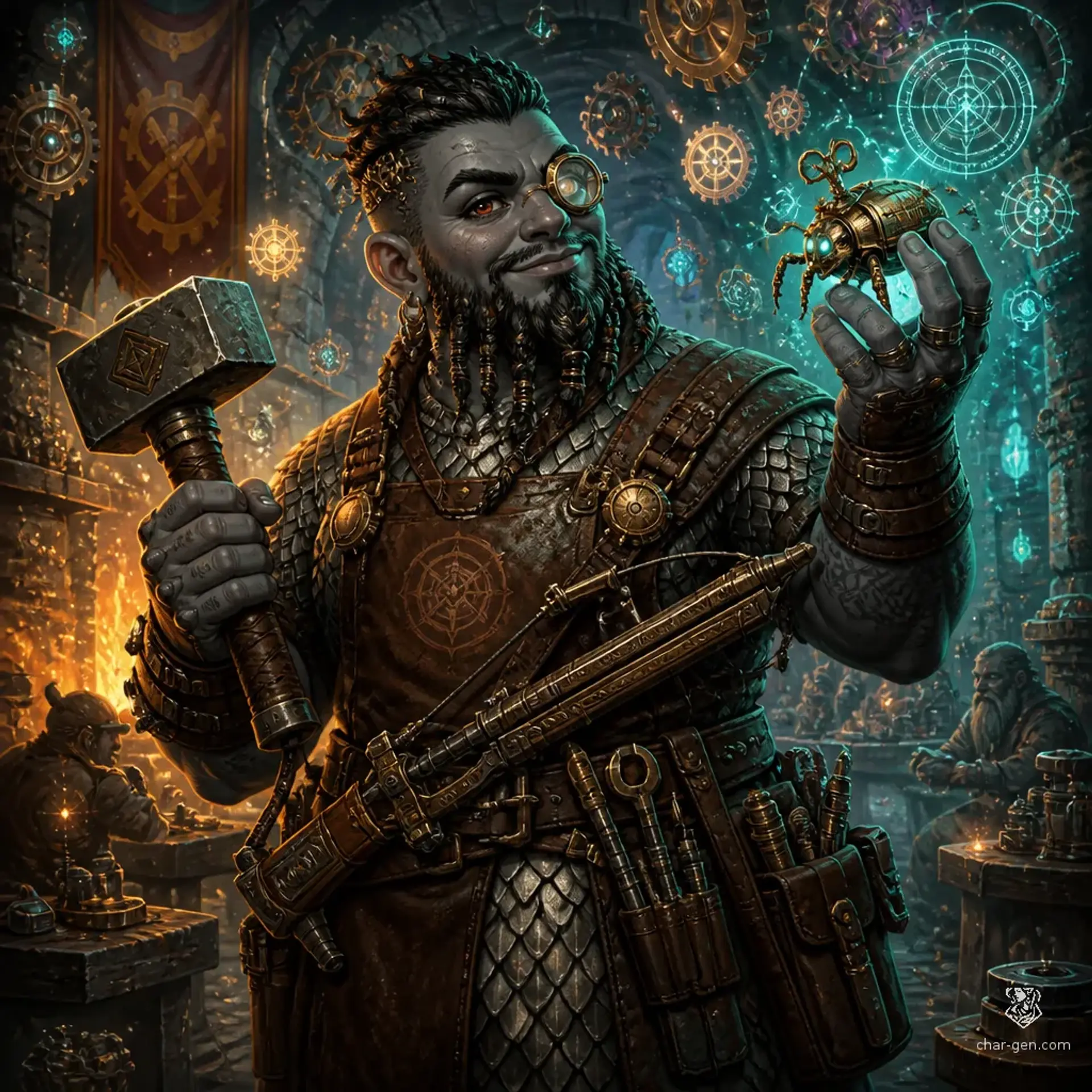 Granite Cobbleskin - AI-generated fantasy Character