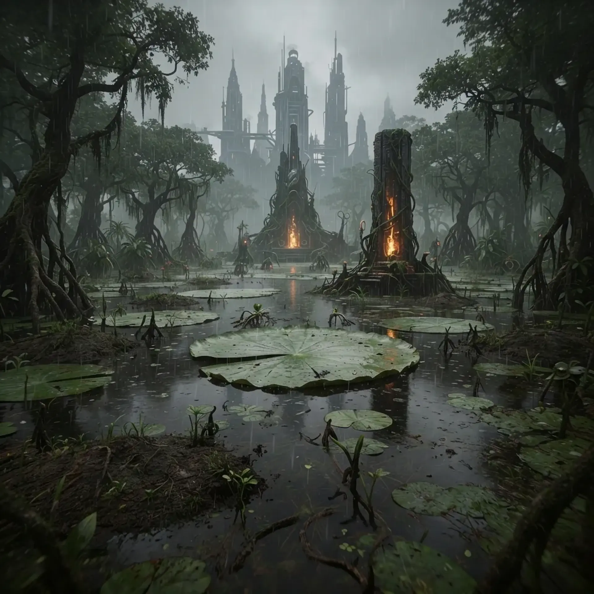 The Dur-Var Swamp - AI-generated fantasy Region