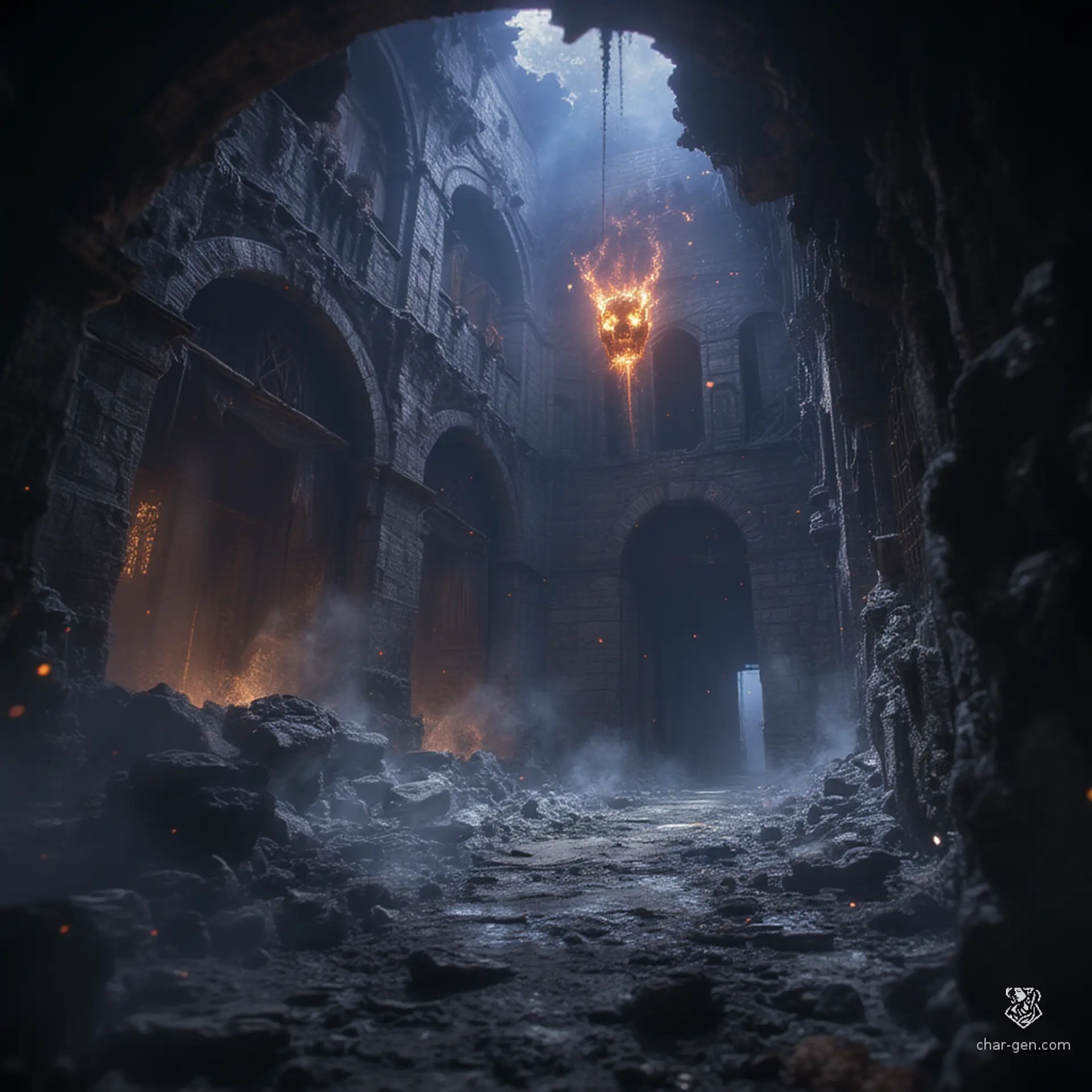 Whispers Beneath the Fallen Keep | Fantasy Art Competition | CharGen