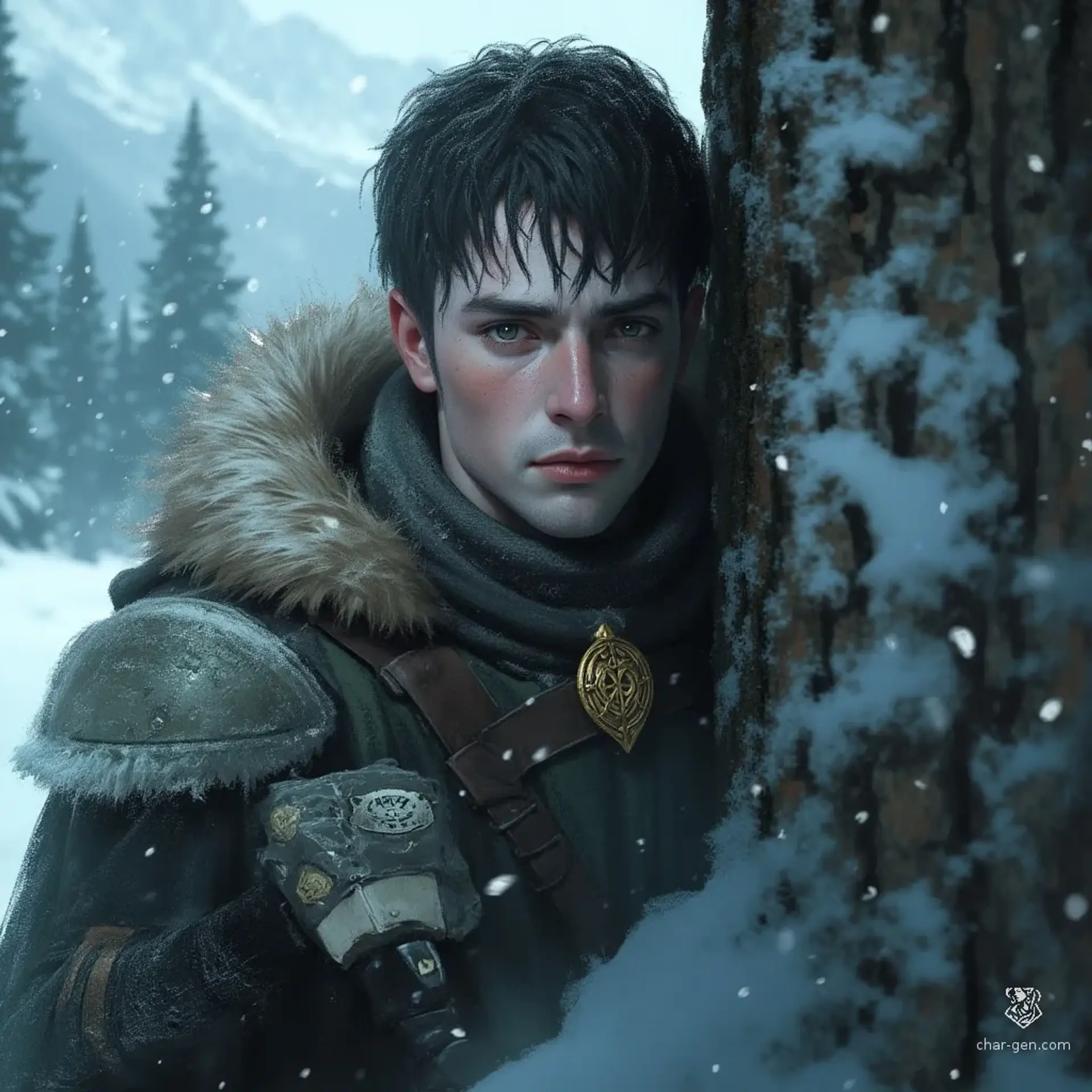 Edran Halvyr - AI-generated fantasy NPC