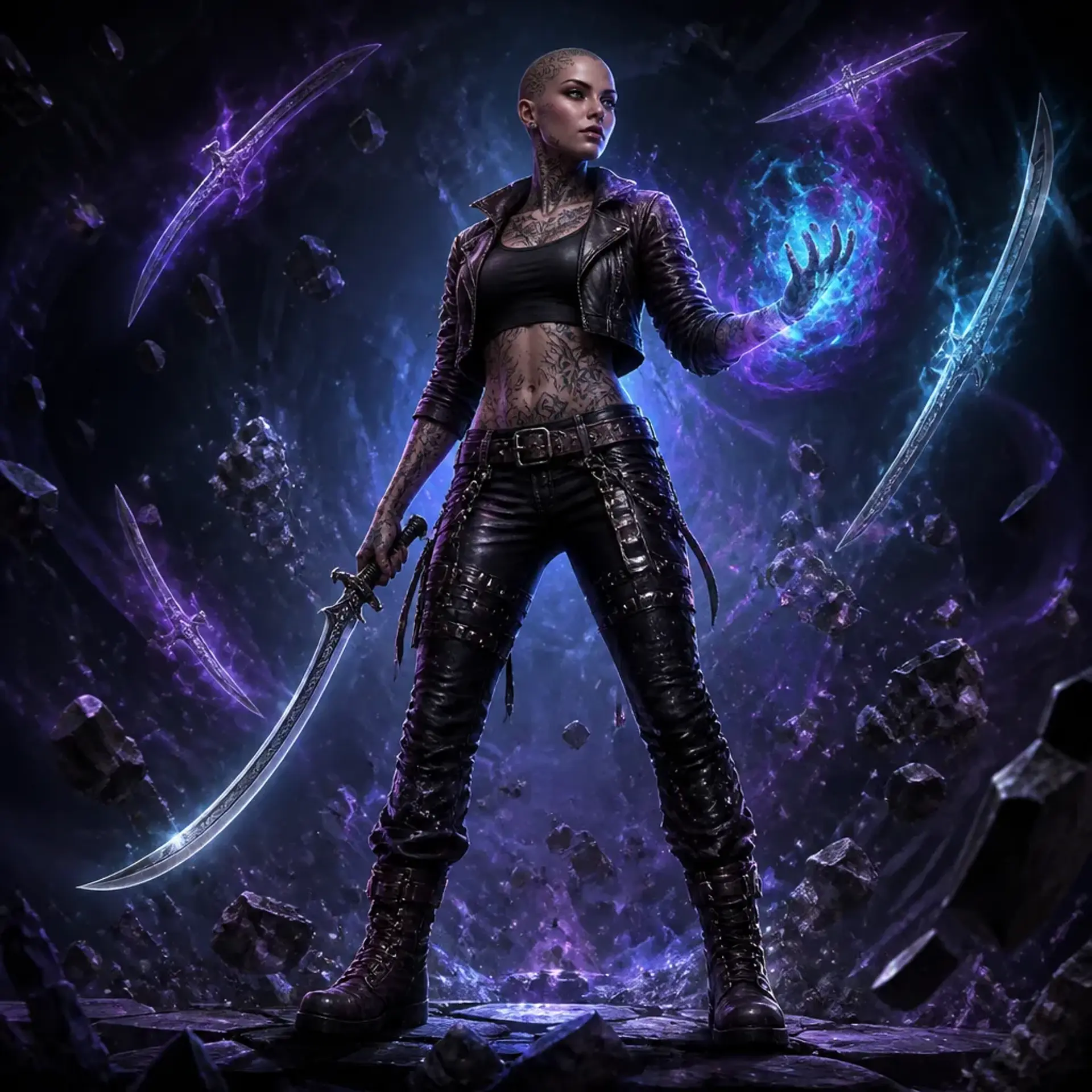 Nyx Vale - AI-generated fantasy Character