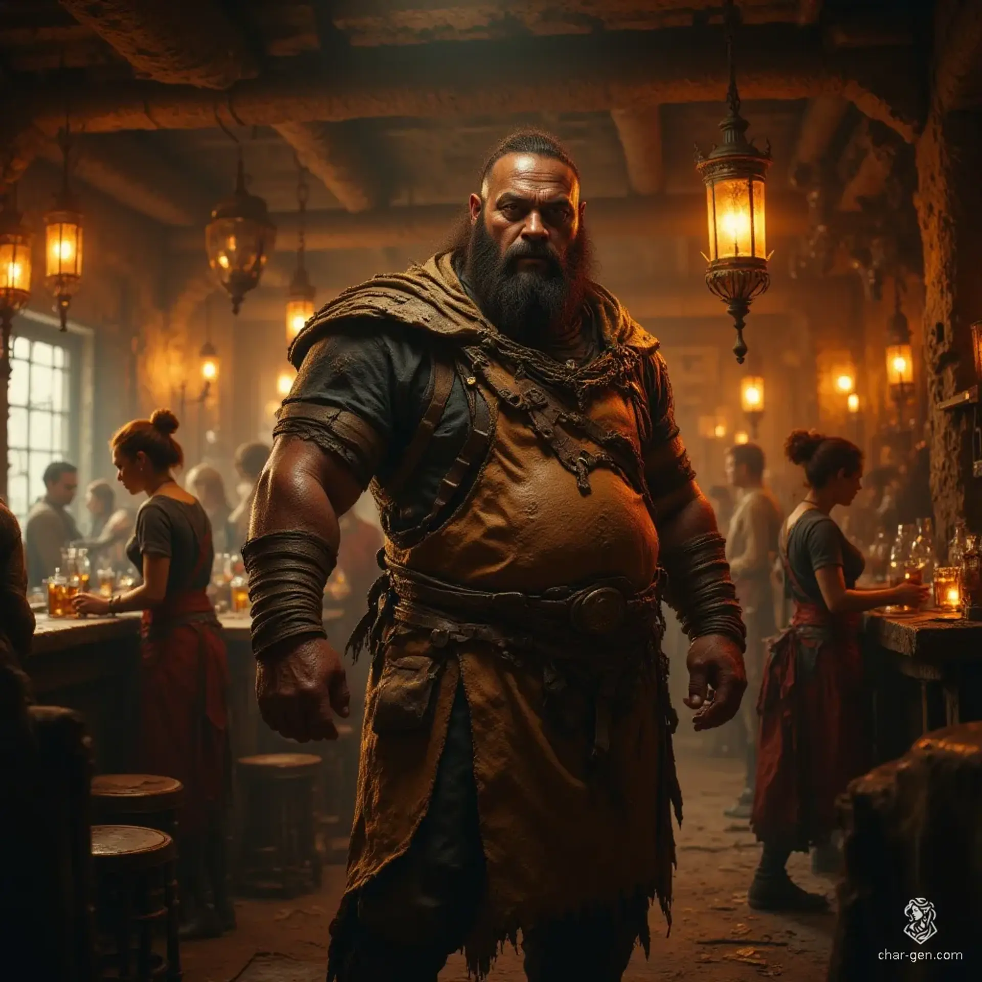 Flying Squall Tavern - AI-generated fantasy Tavern