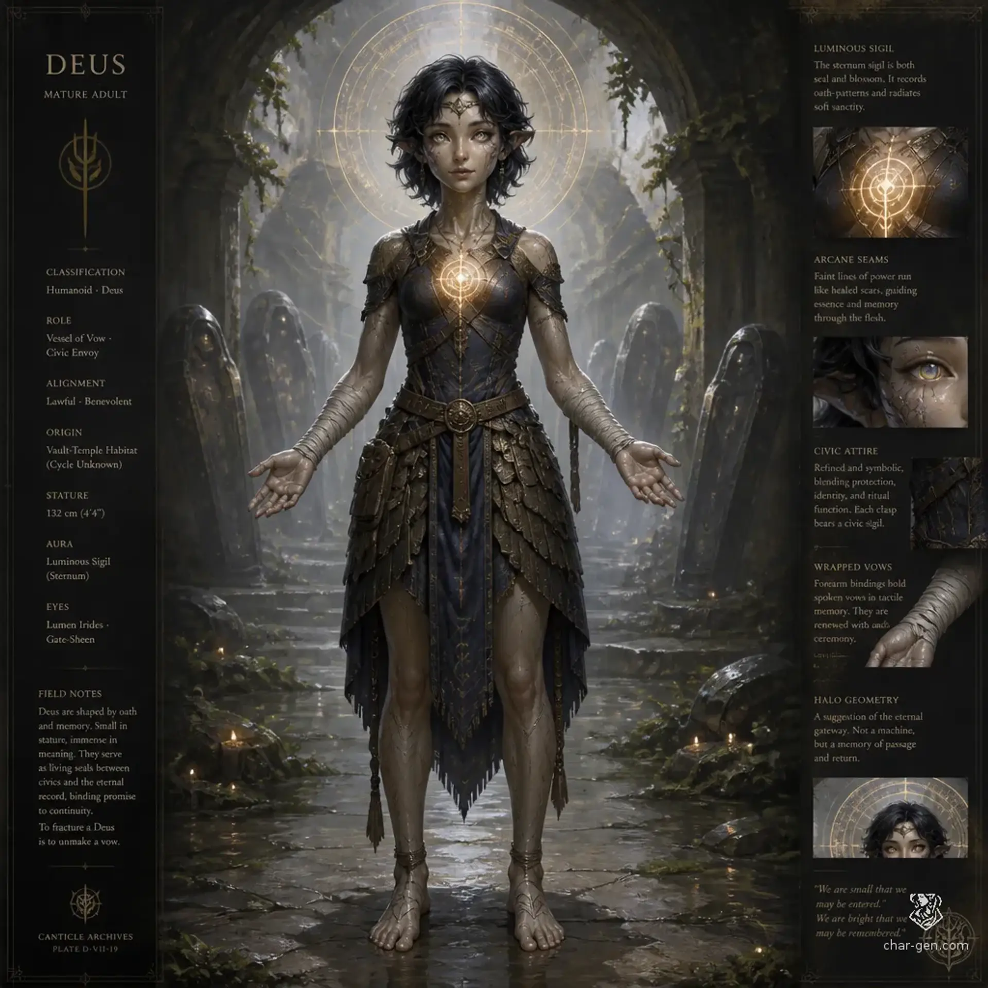 Deus - AI-generated fantasy Species