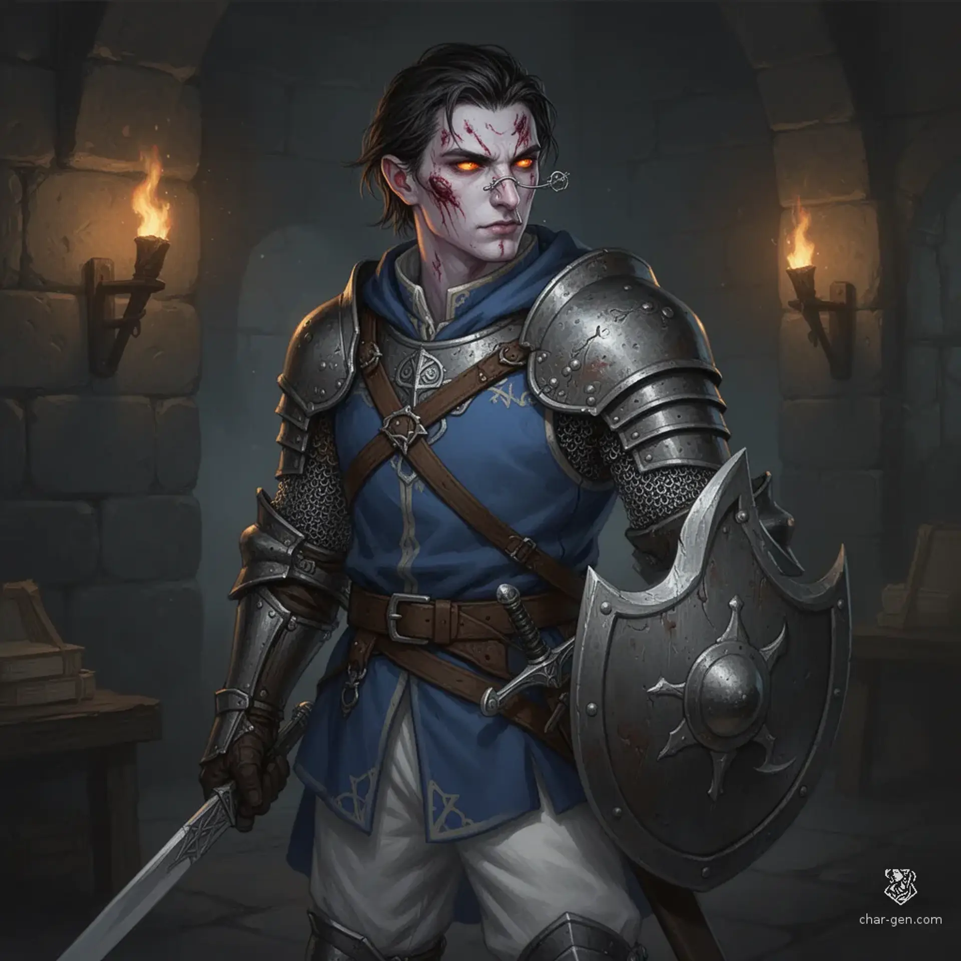 Sir Vincenzo Castile - AI-generated fantasy NPC