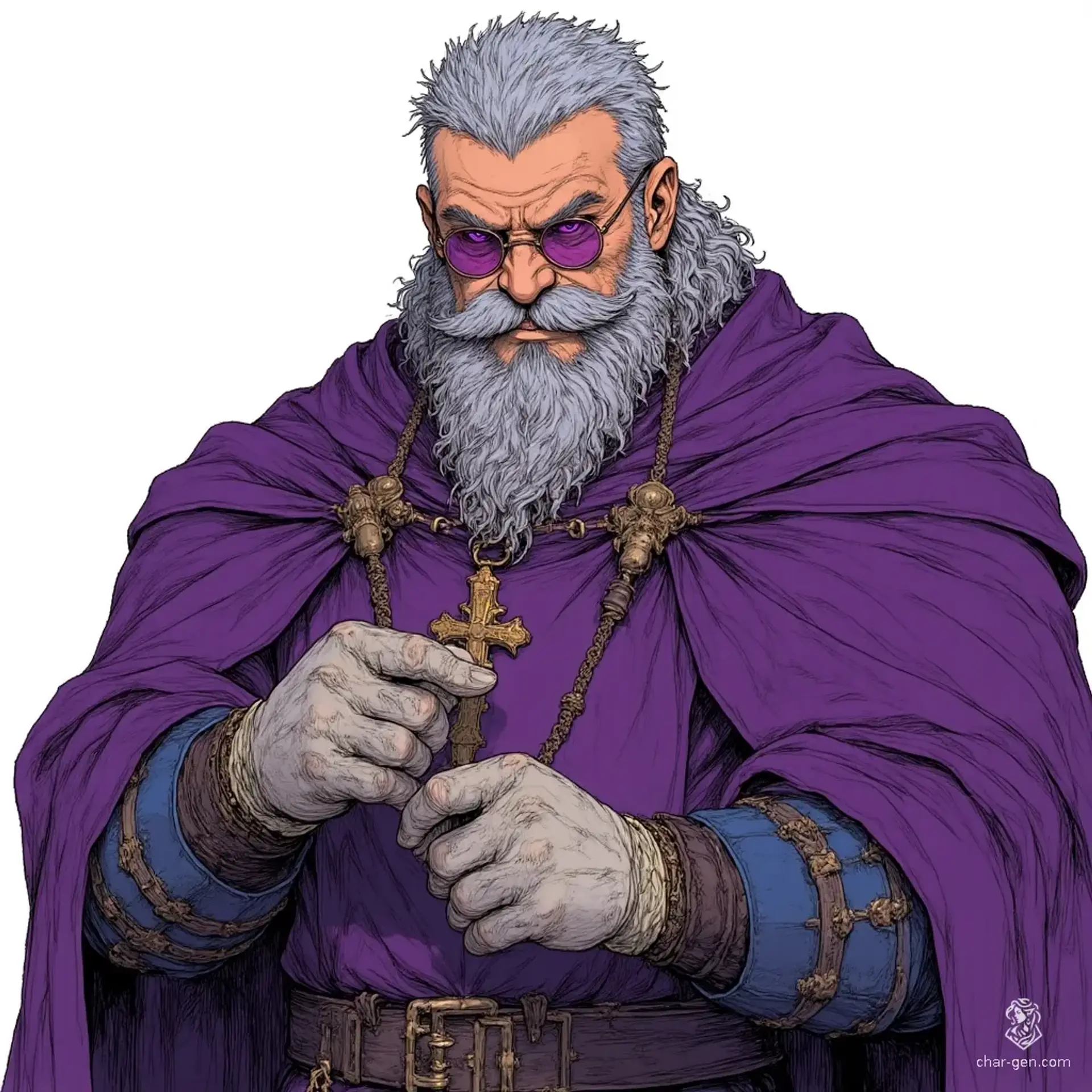 Father Malchior Veyran - AI-generated fantasy NPC