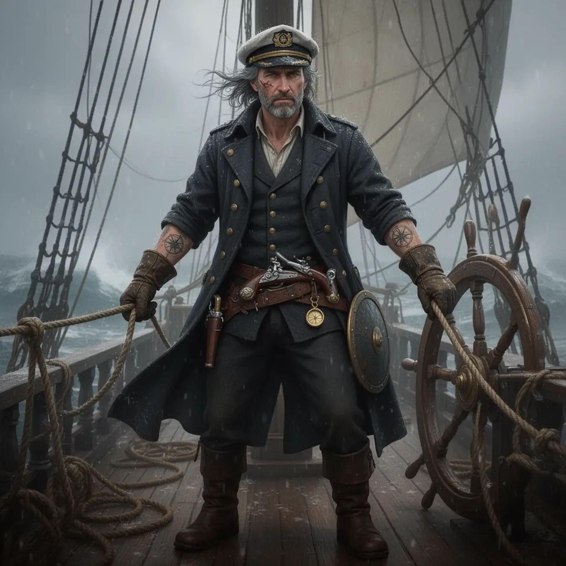 Captain Alric Voss - AI-generated fantasy NPC