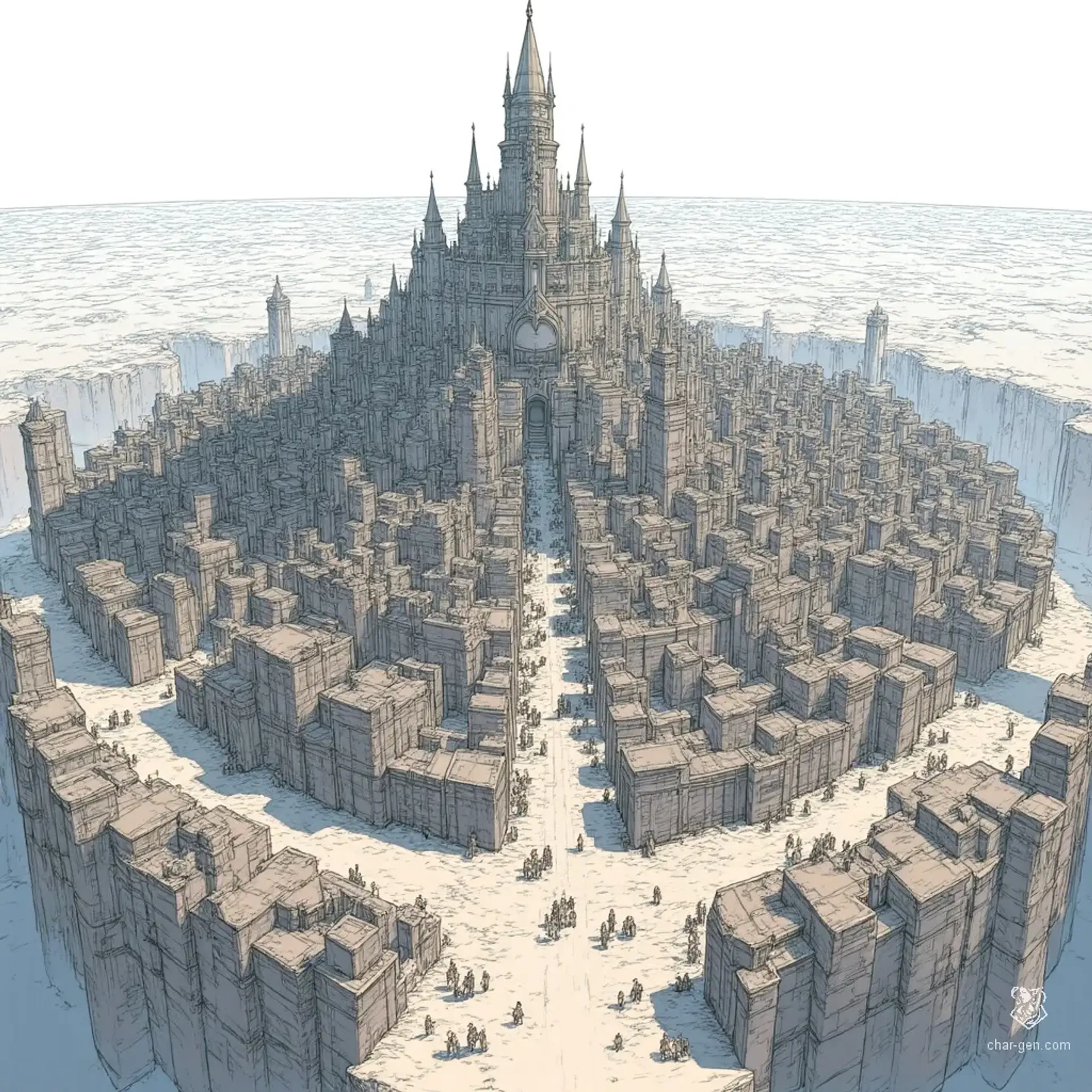 Eastwatch - AI-generated fantasy Settlement