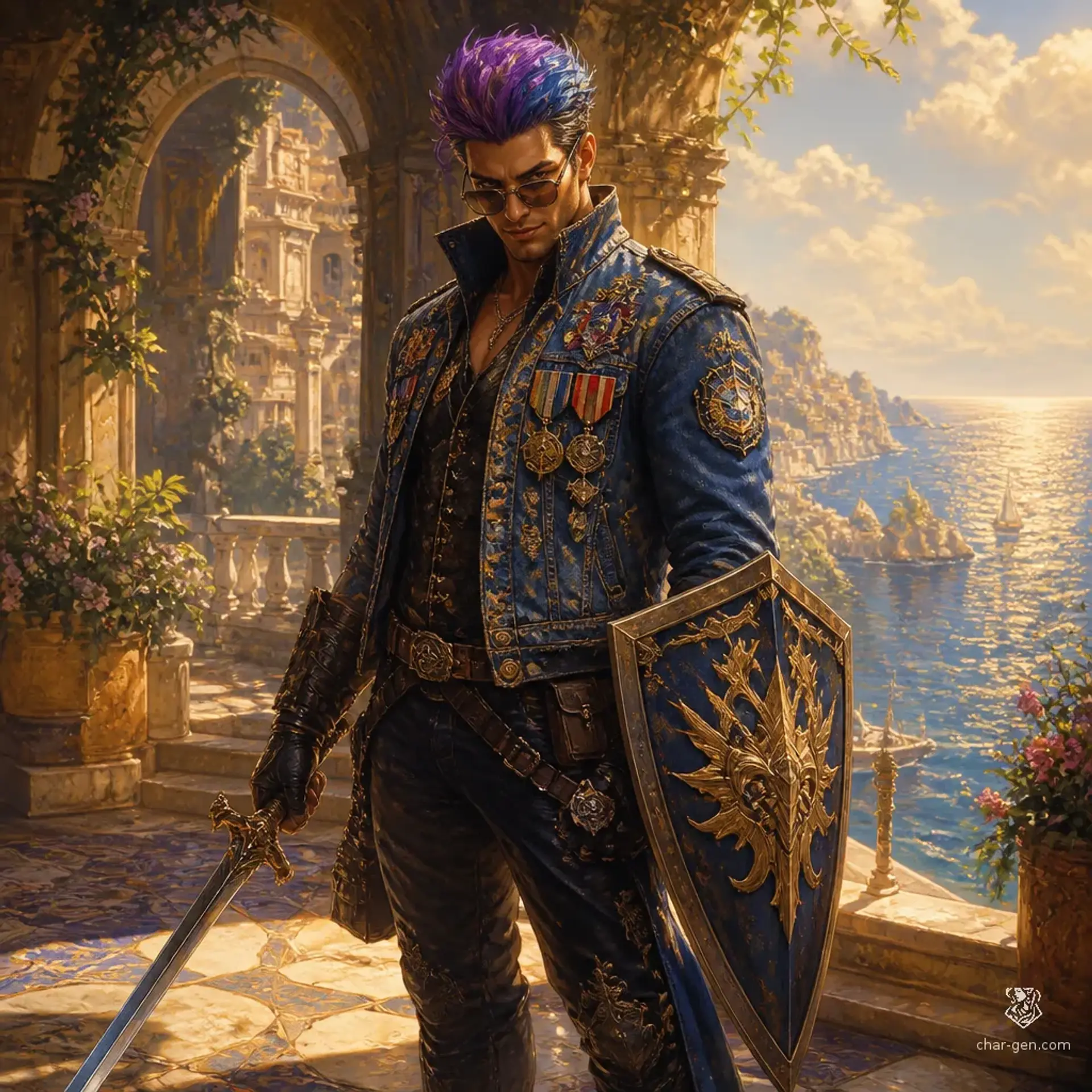 The Radiant Captain | Character Fantasy Art | CharGen