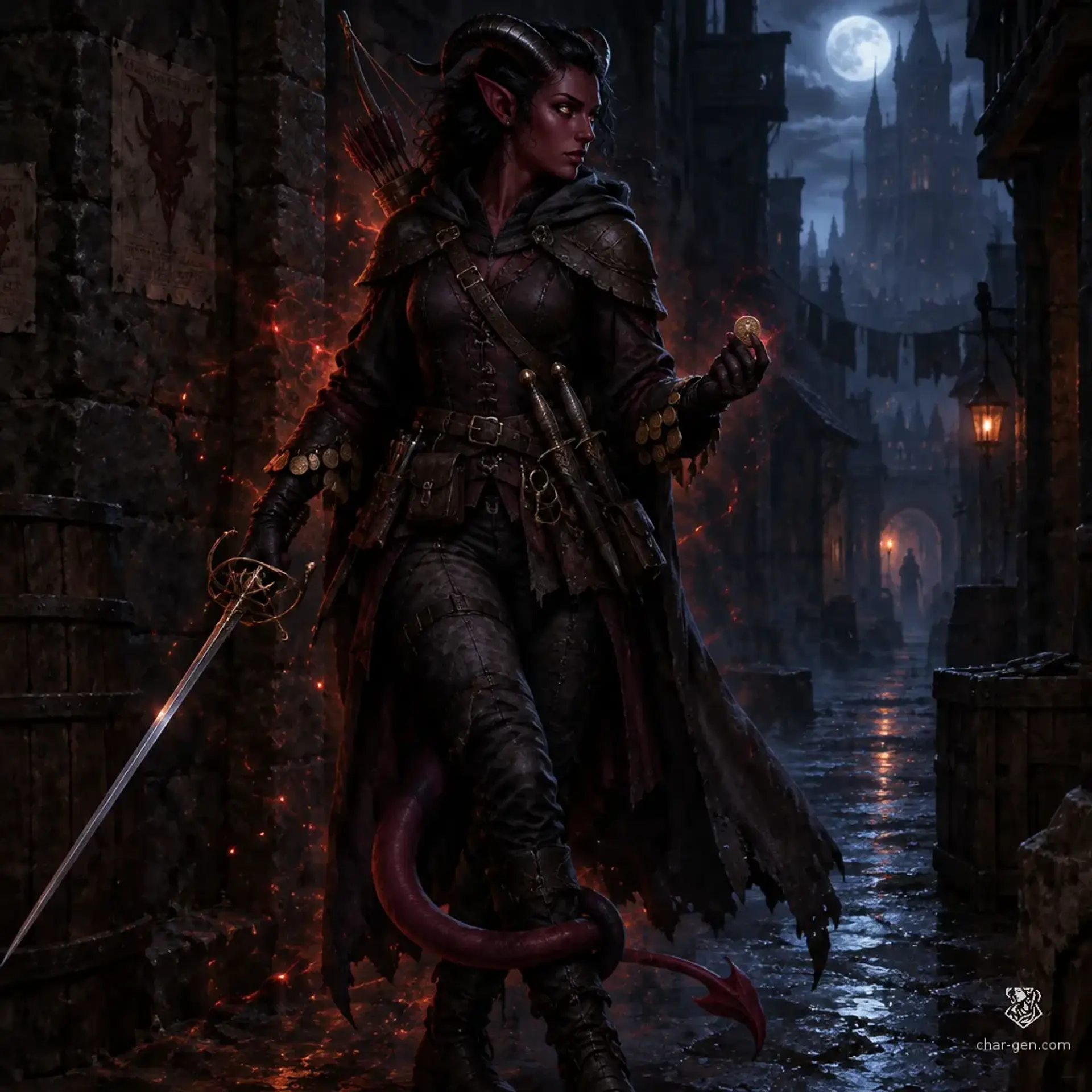 Kira - AI-generated fantasy Character