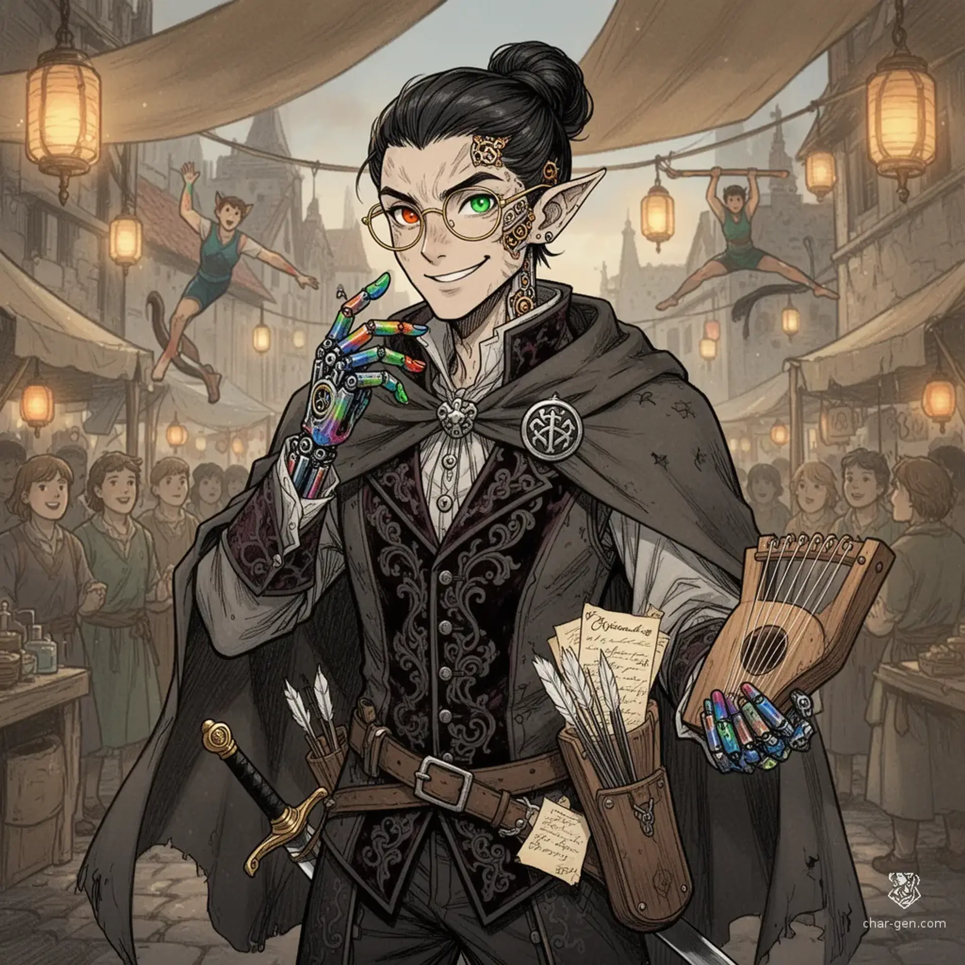 Kaelen Thorne - AI-generated fantasy NPC