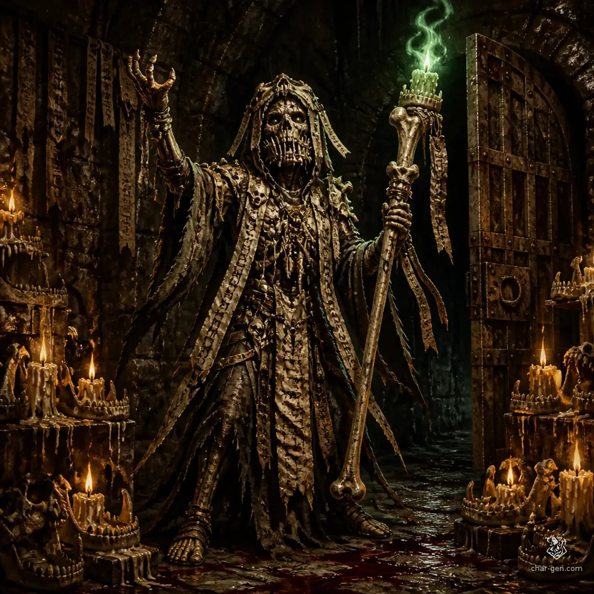 Bone Cantor - AI-generated fantasy Monster