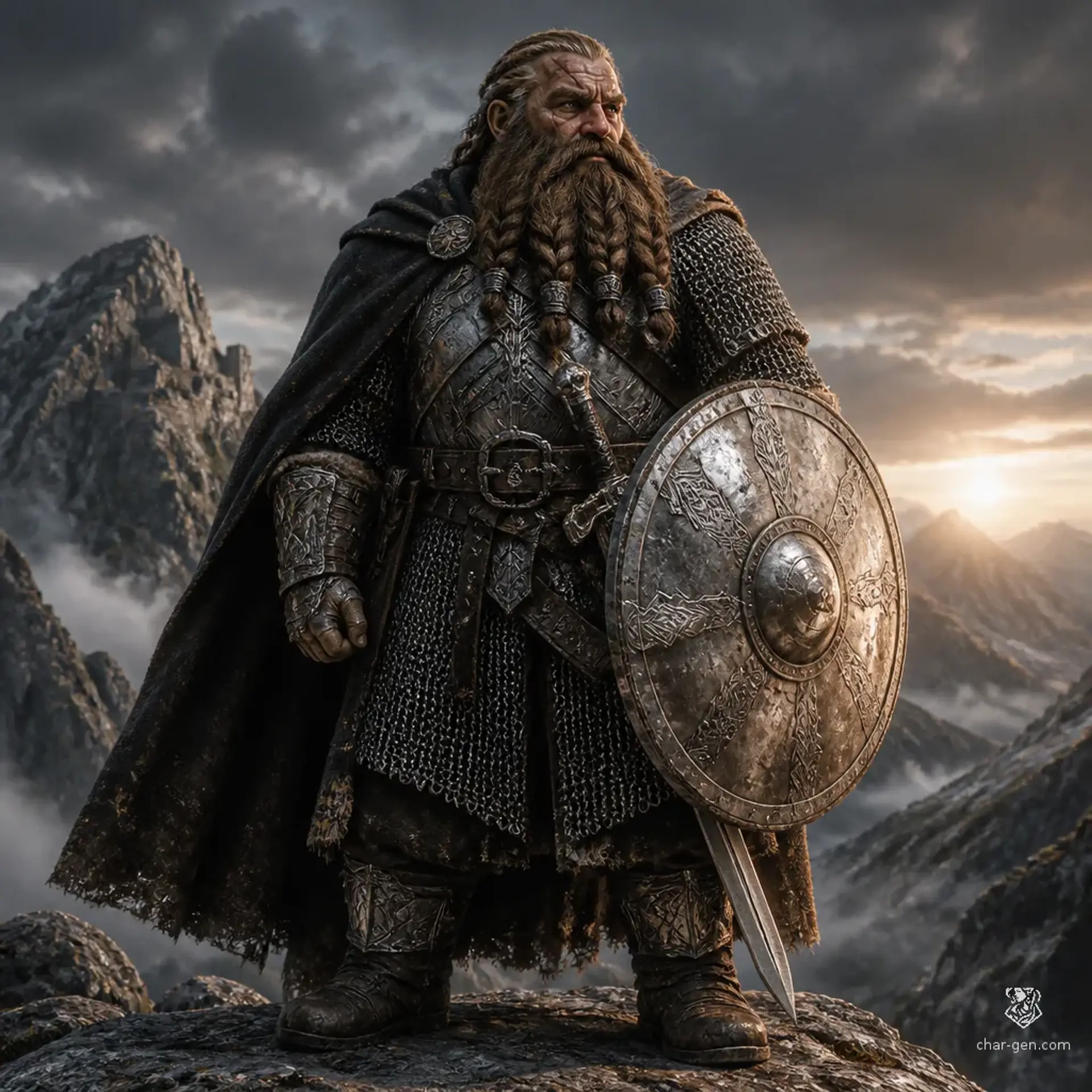Boggi Steelhelm - AI-generated fantasy Character