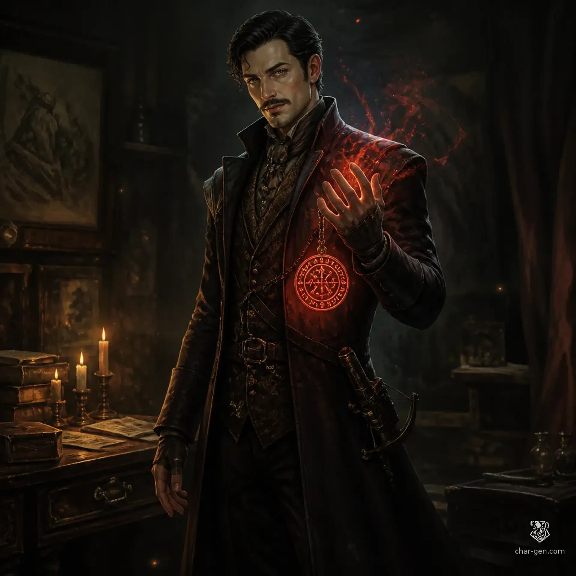 Edric Vale - AI-generated fantasy Character