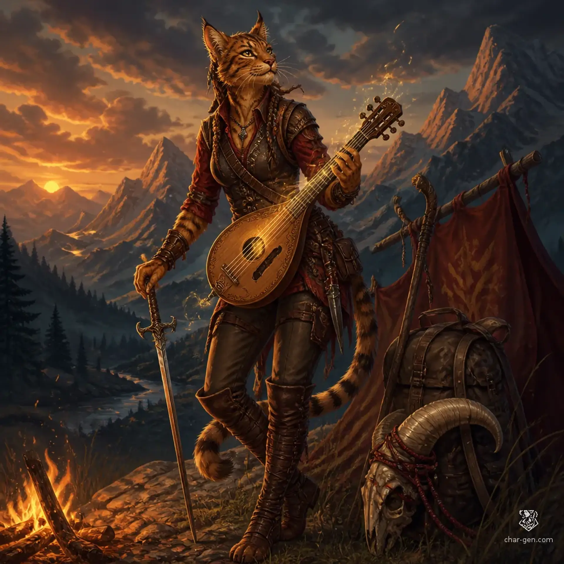 Sivra Odu - AI-generated fantasy Character