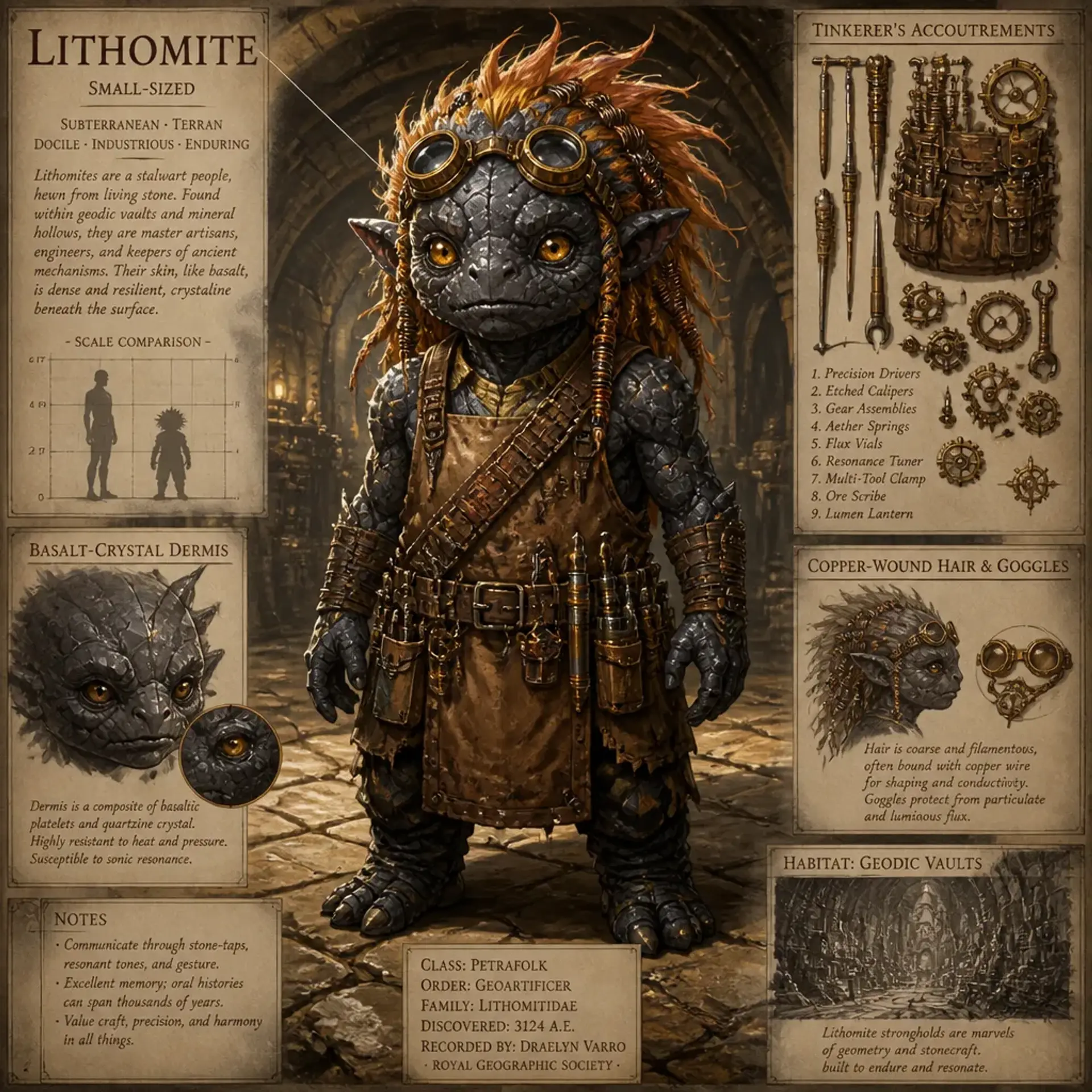 Lithomite - AI-generated fantasy Species