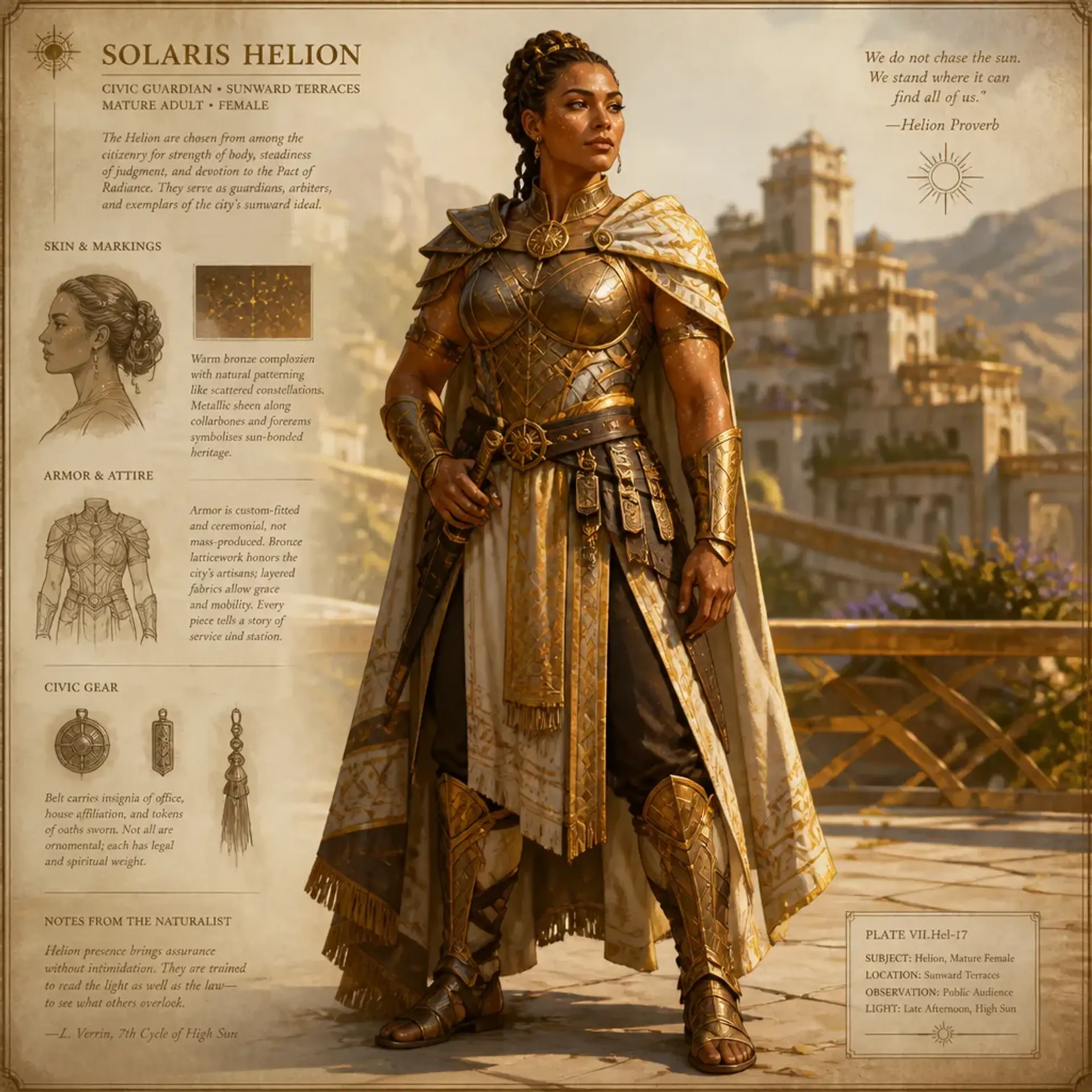 Sunforged Matrons - AI-generated fantasy Species