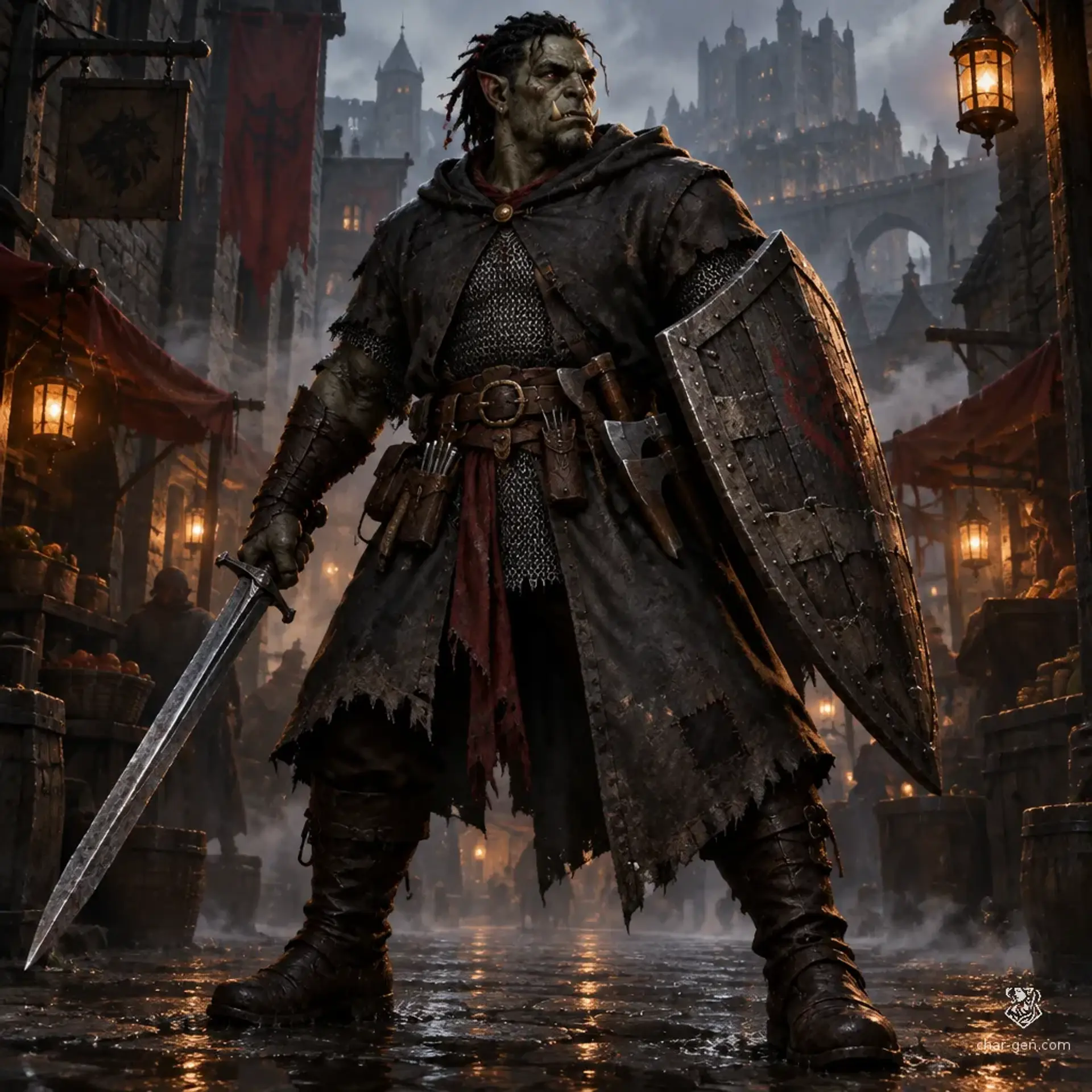 Khurash Qamri - AI-generated fantasy Character
