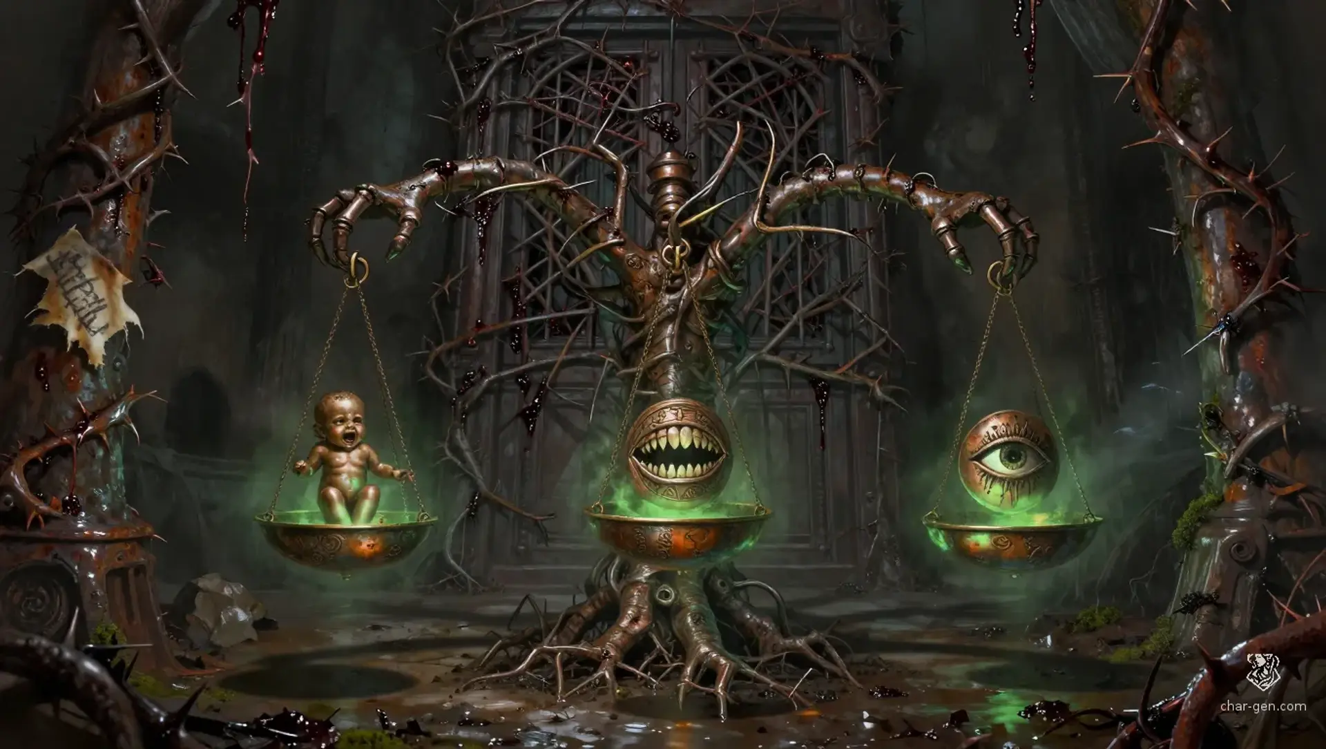 The Three Sisters' Scale - AI-generated fantasy Puzzle