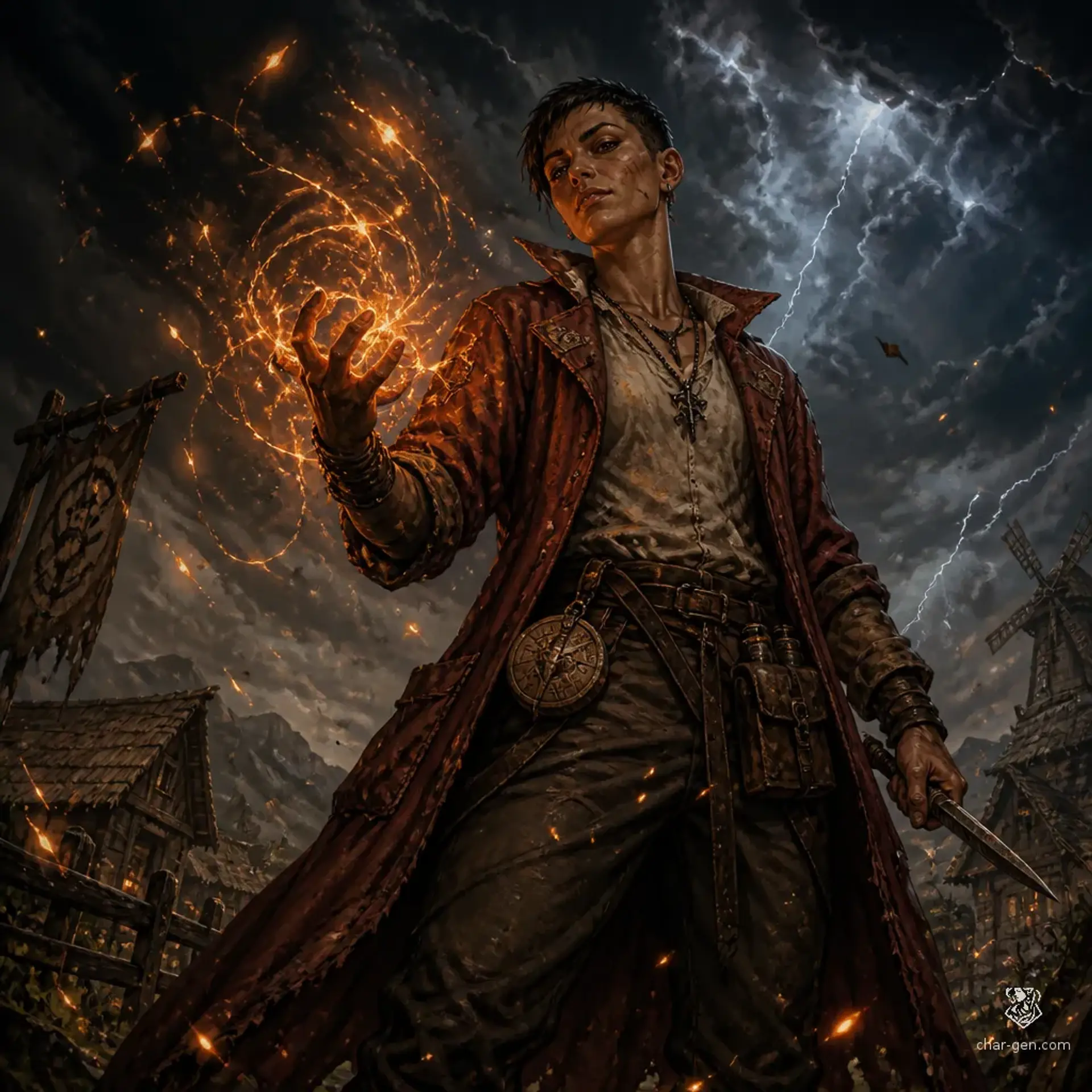 Kettig Vargan - AI-generated fantasy Character
