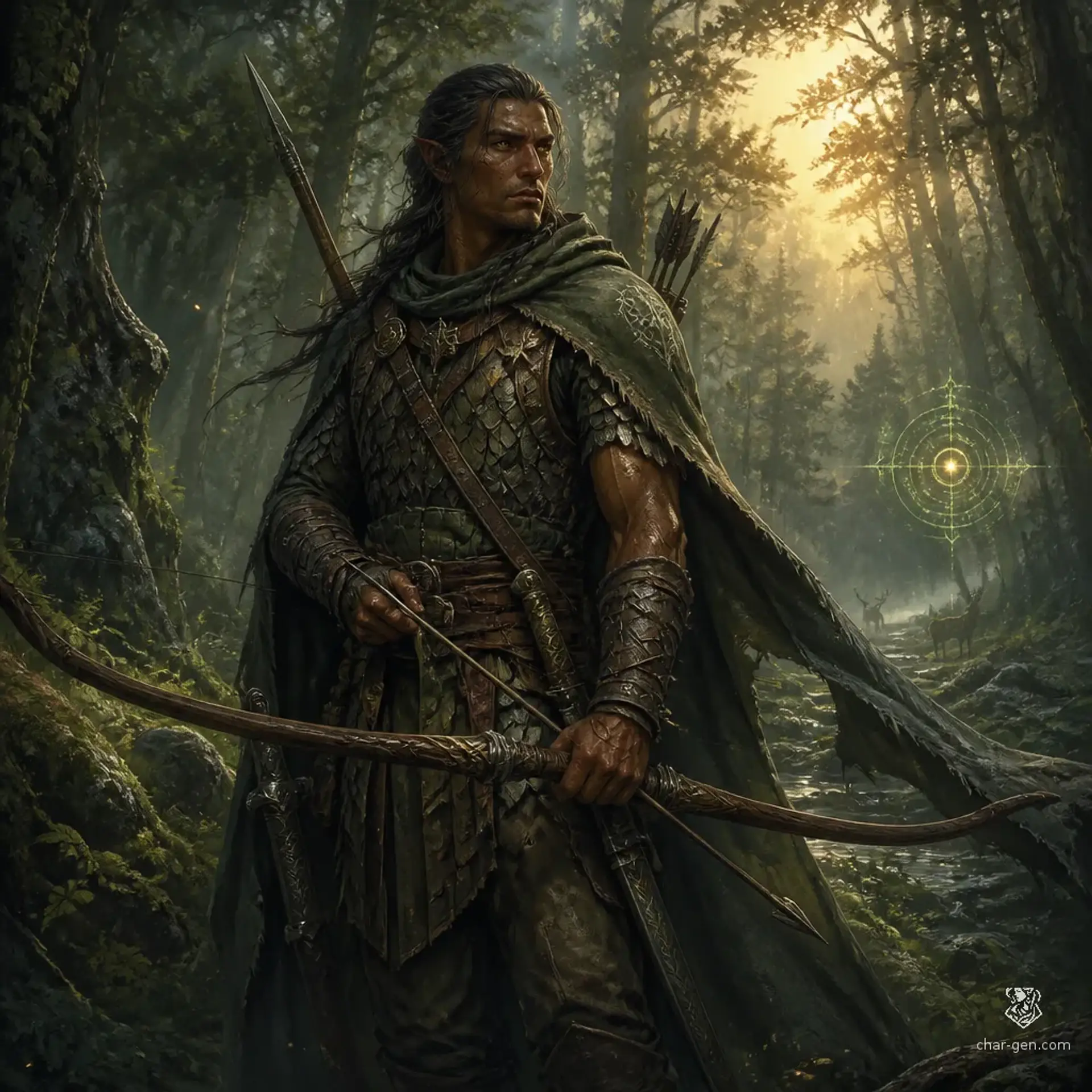 Talen - AI-generated fantasy Character
