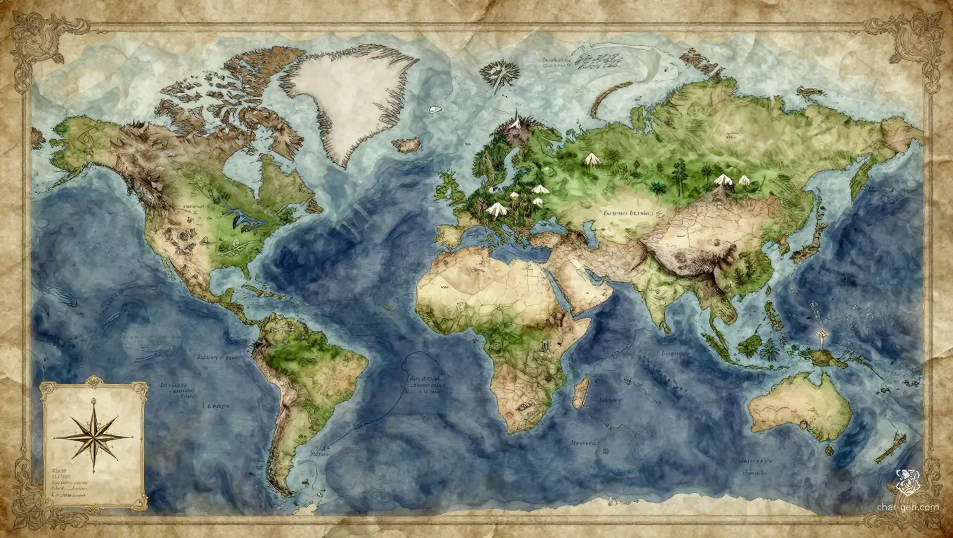Caelrath - AI-generated fantasy World