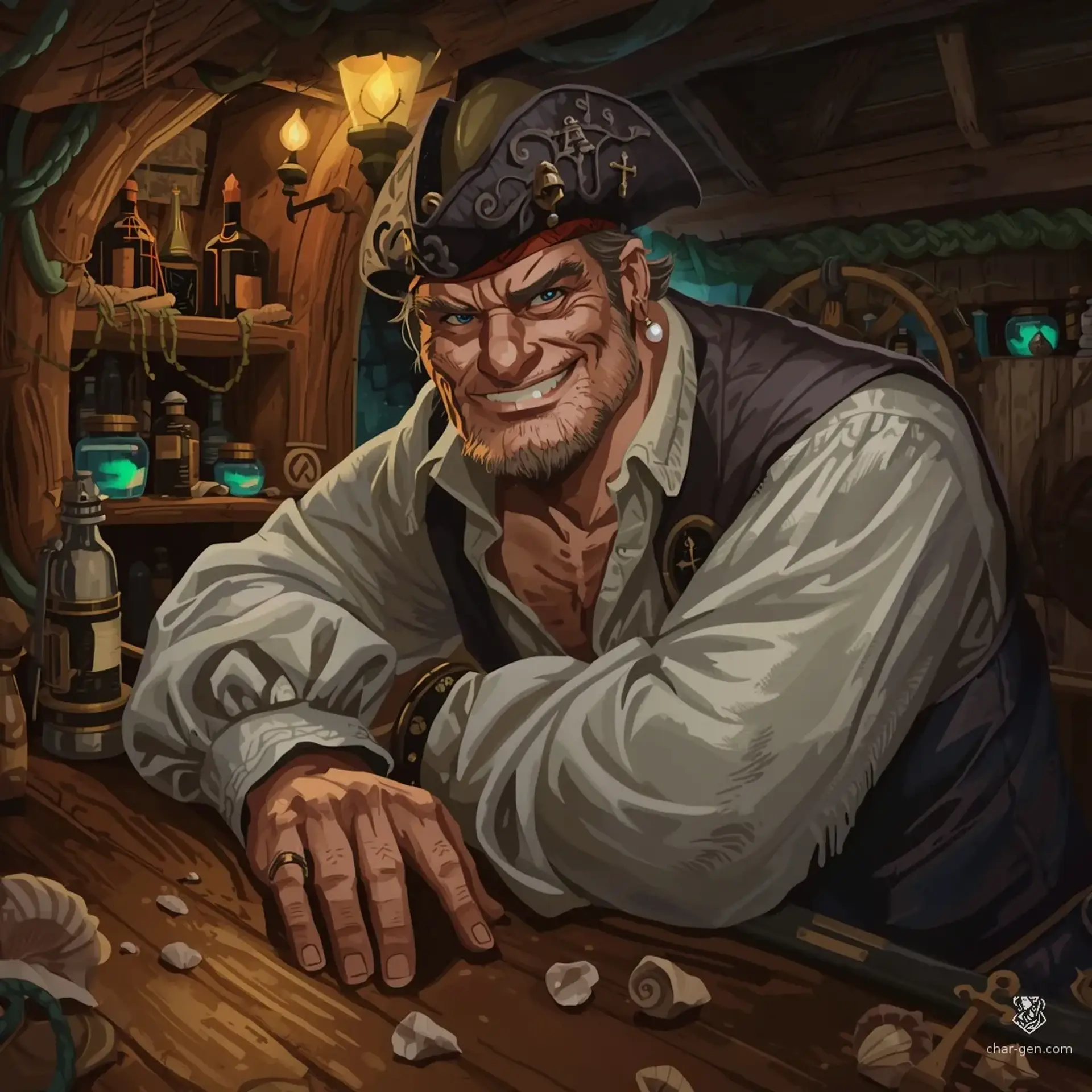 The Barnacle and Barrel - AI-generated fantasy Tavern