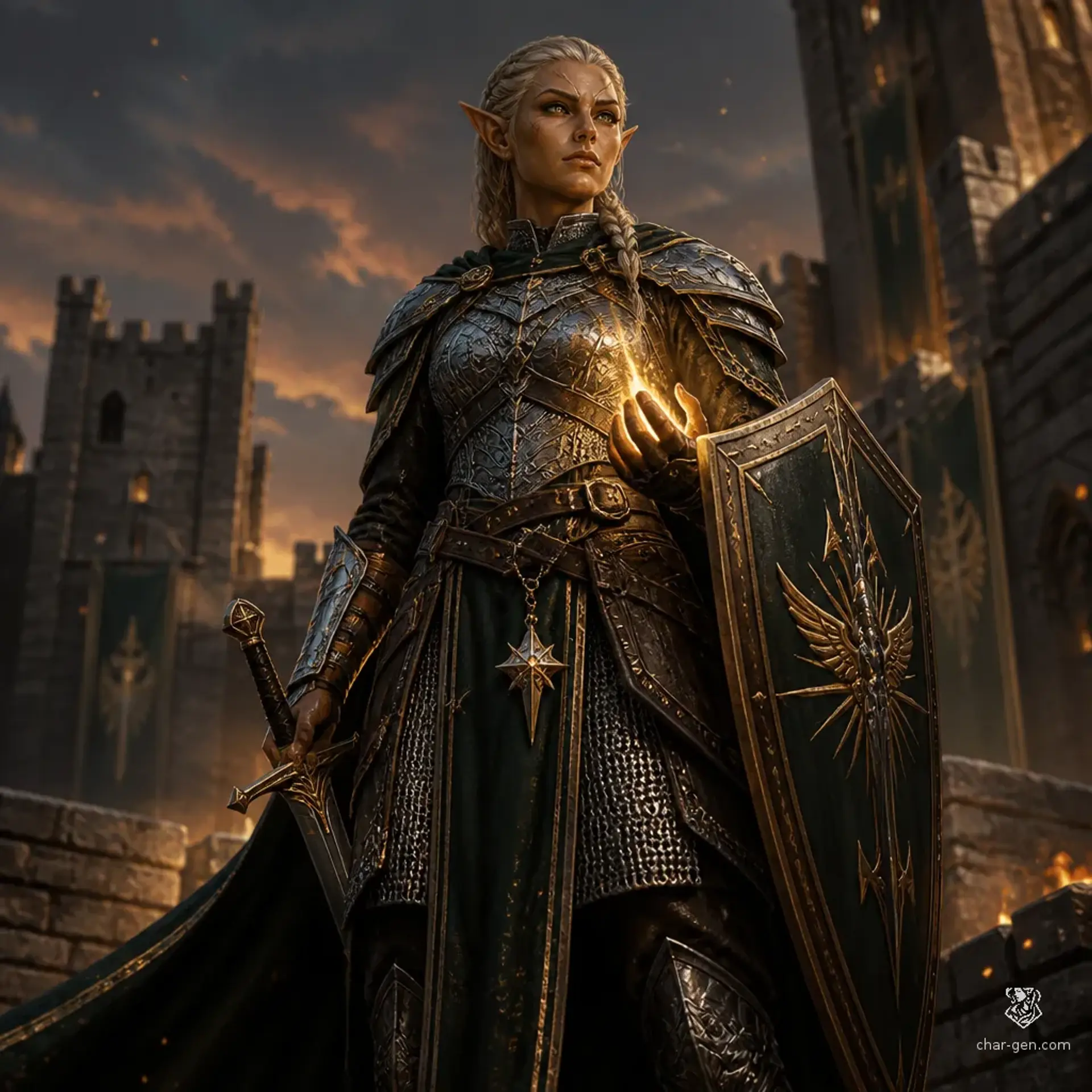 Lyrune - AI-generated fantasy Character