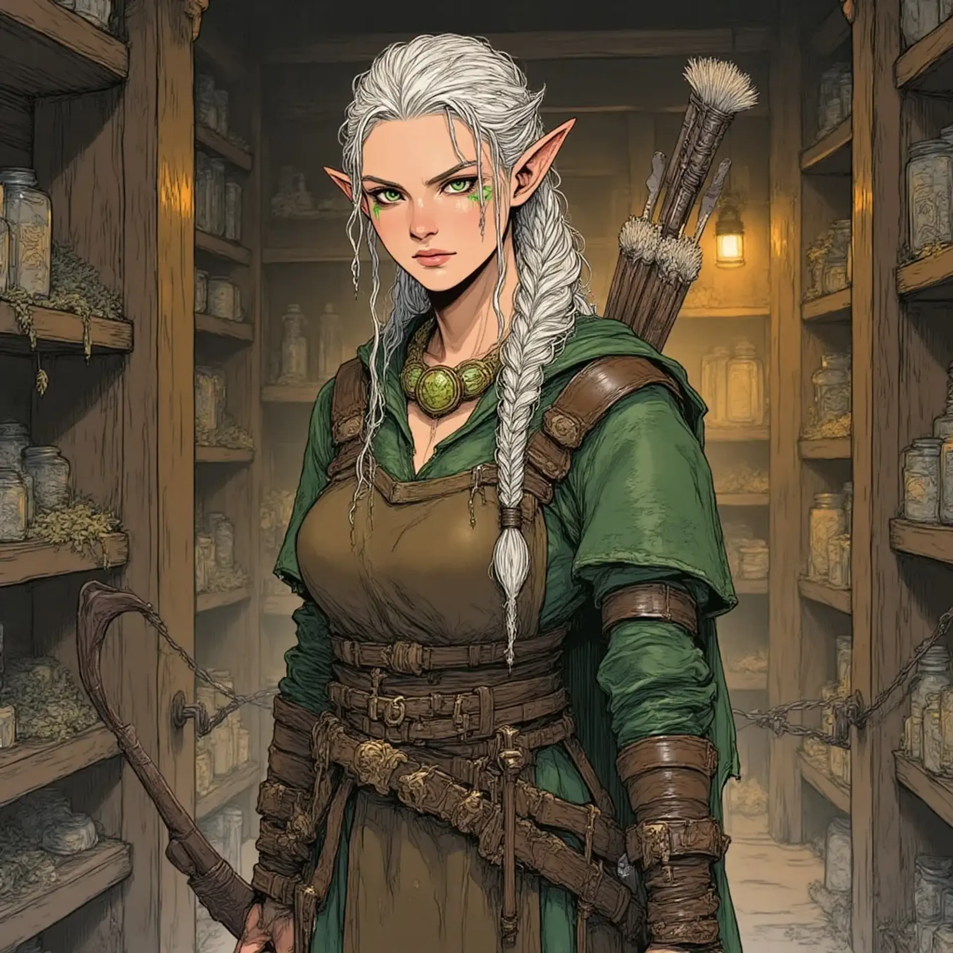 Silverleaf Sundries & Curios - AI-generated fantasy Shop