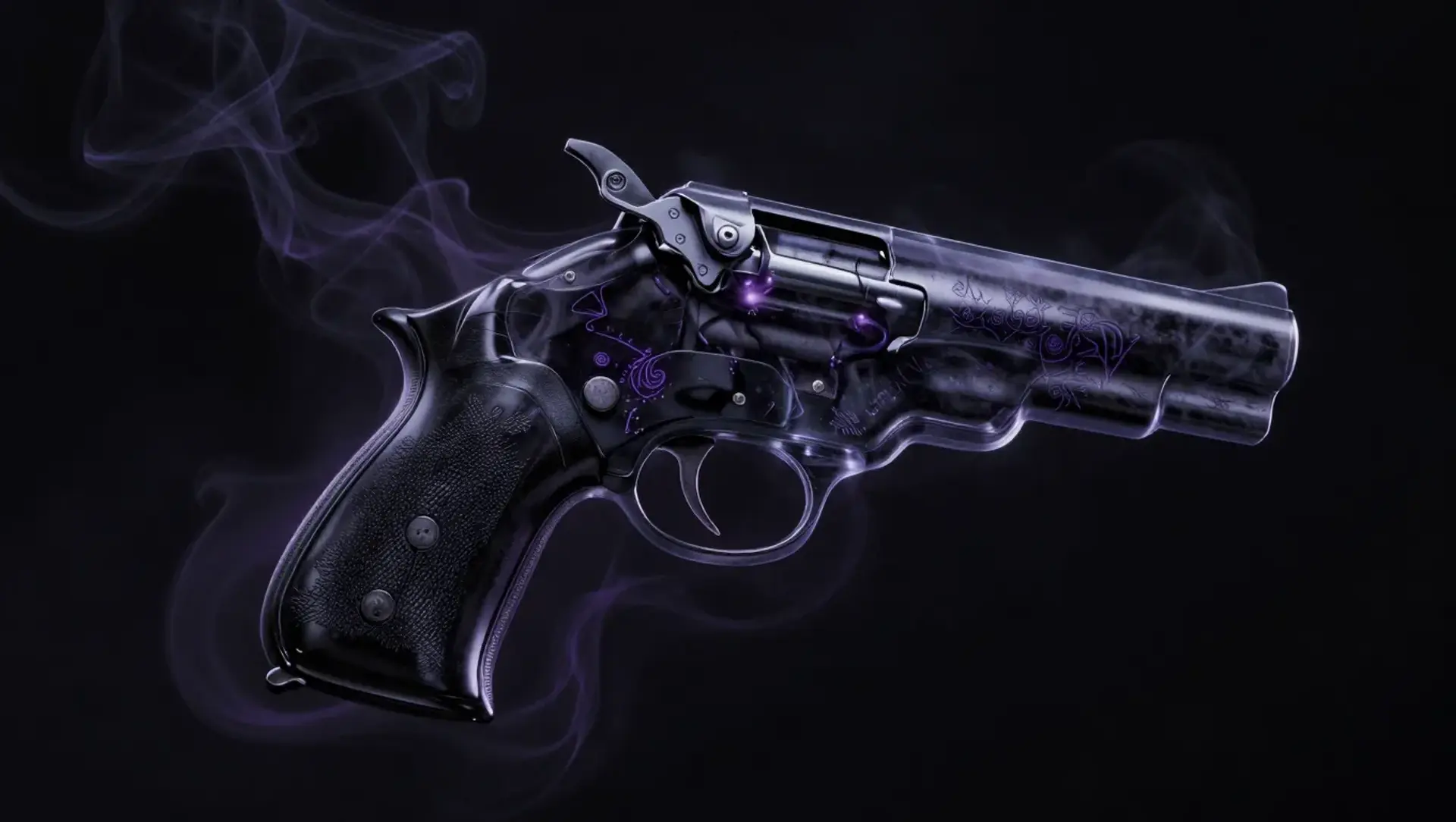 The Obsidian Shroud of the Ghost-Gunner - AI-generated fantasy Magic Item