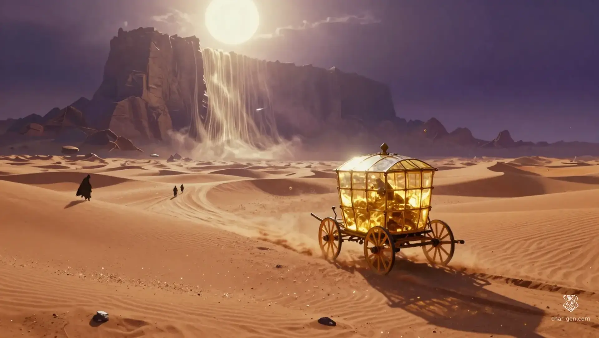 The Silk Caravan of Glass - AI-generated fantasy Quest