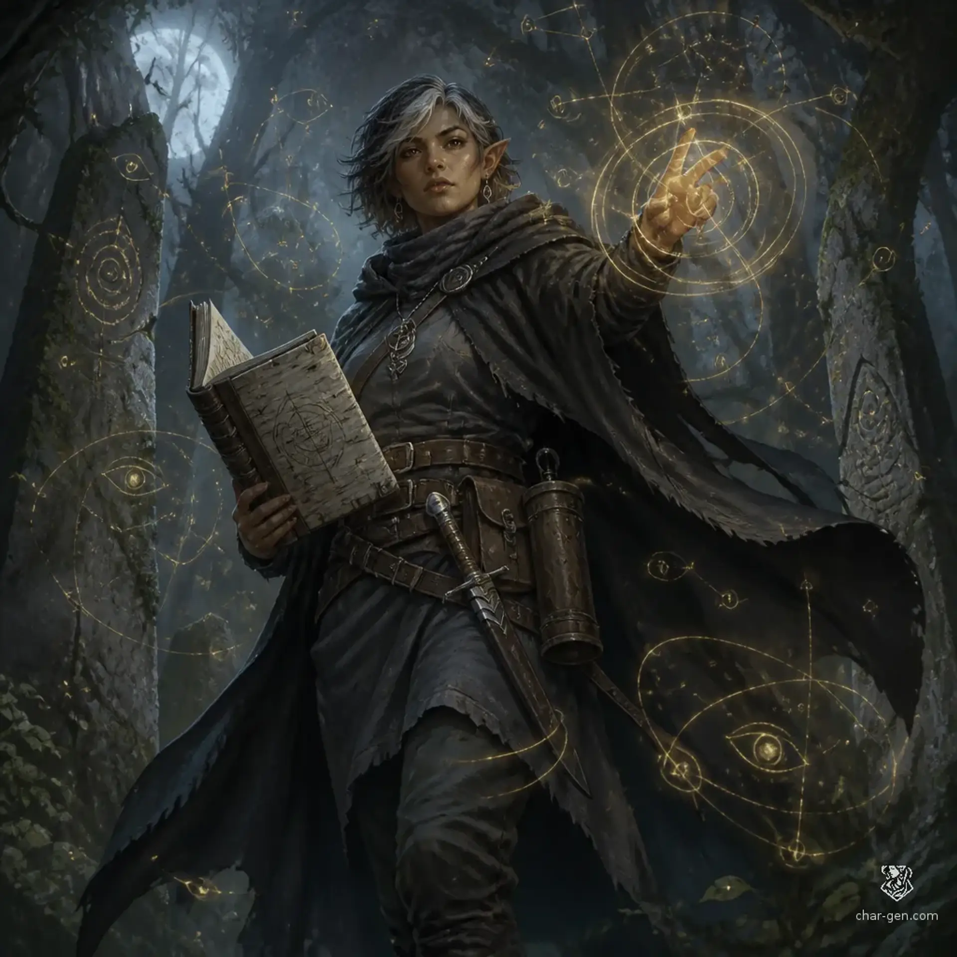 Neris Vey - AI-generated fantasy Character