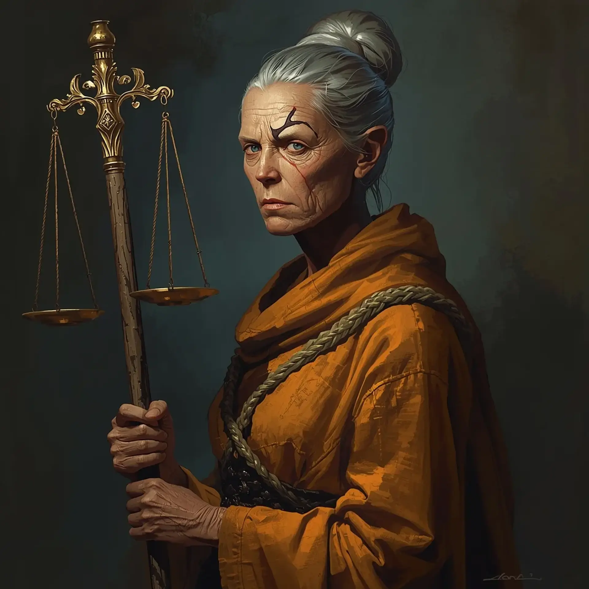 Sister Myra Thorne - AI-generated fantasy NPC