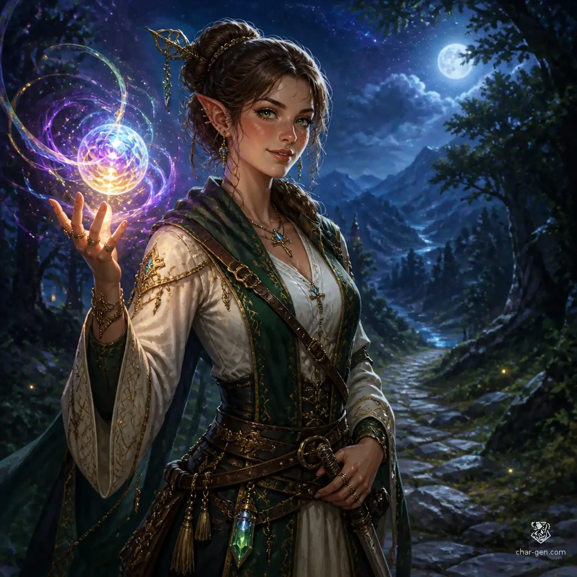 Serena Sanderson - AI-generated fantasy Character