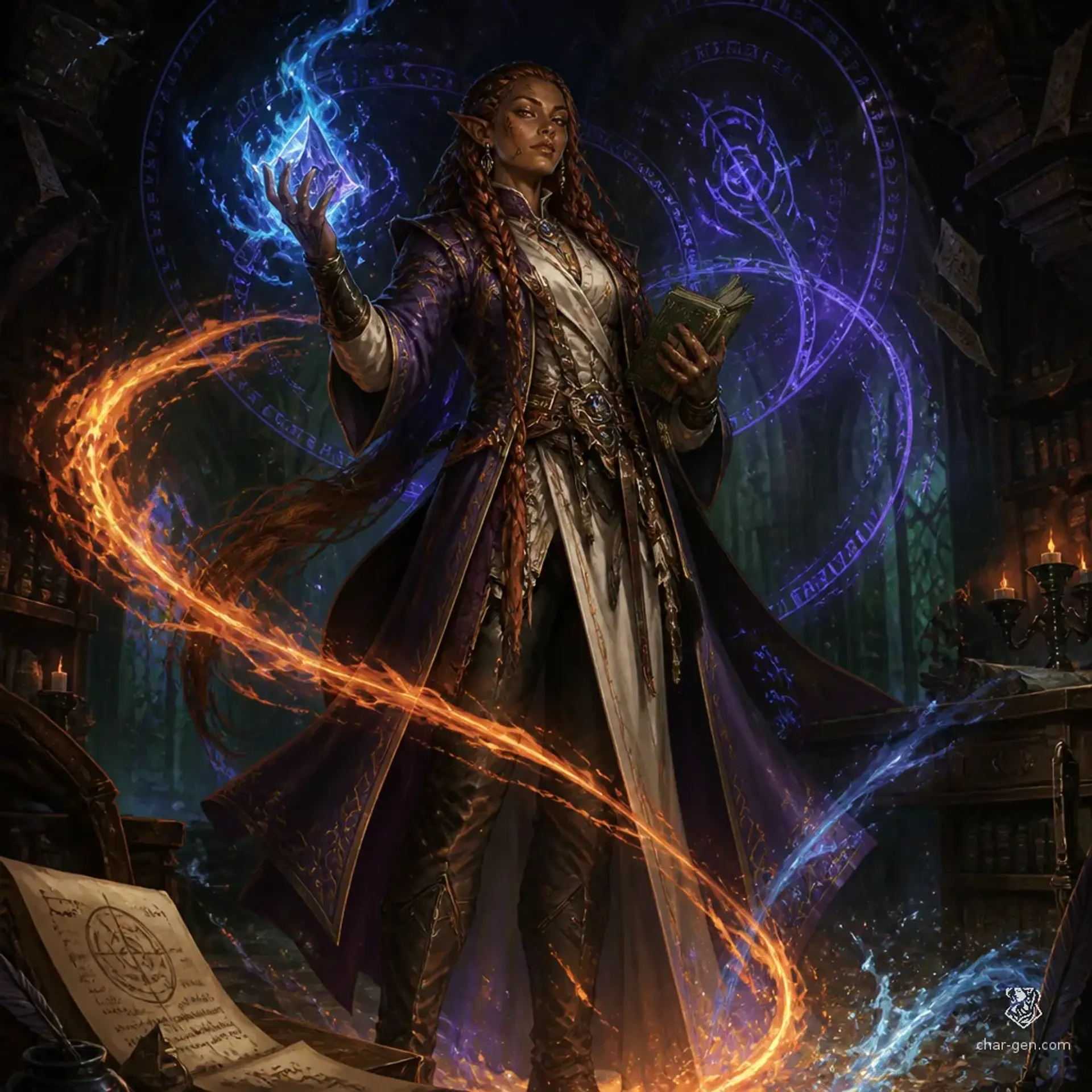 Náyeli Acalo - AI-generated fantasy Character