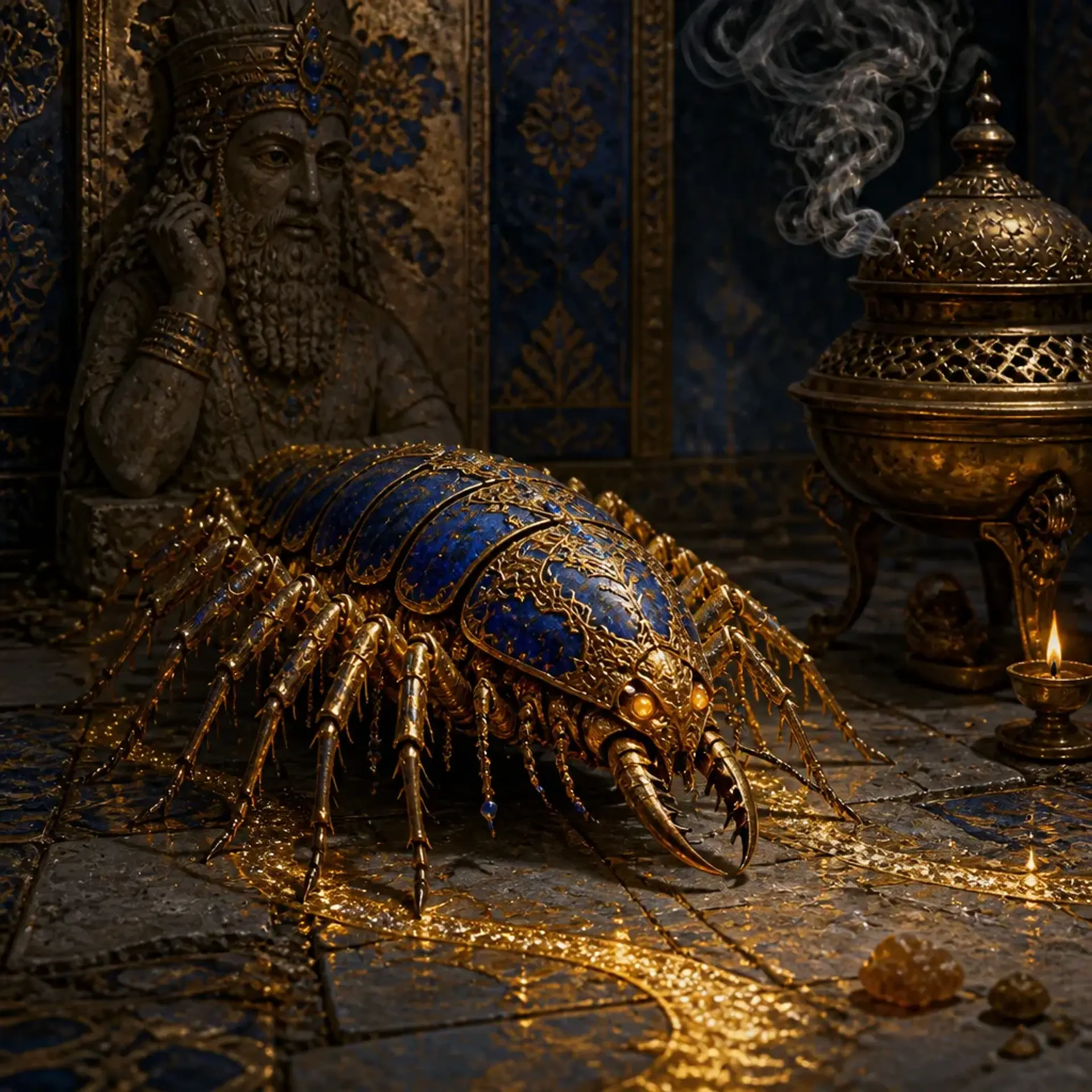 Sacred Centipede - AI-generated fantasy Monster