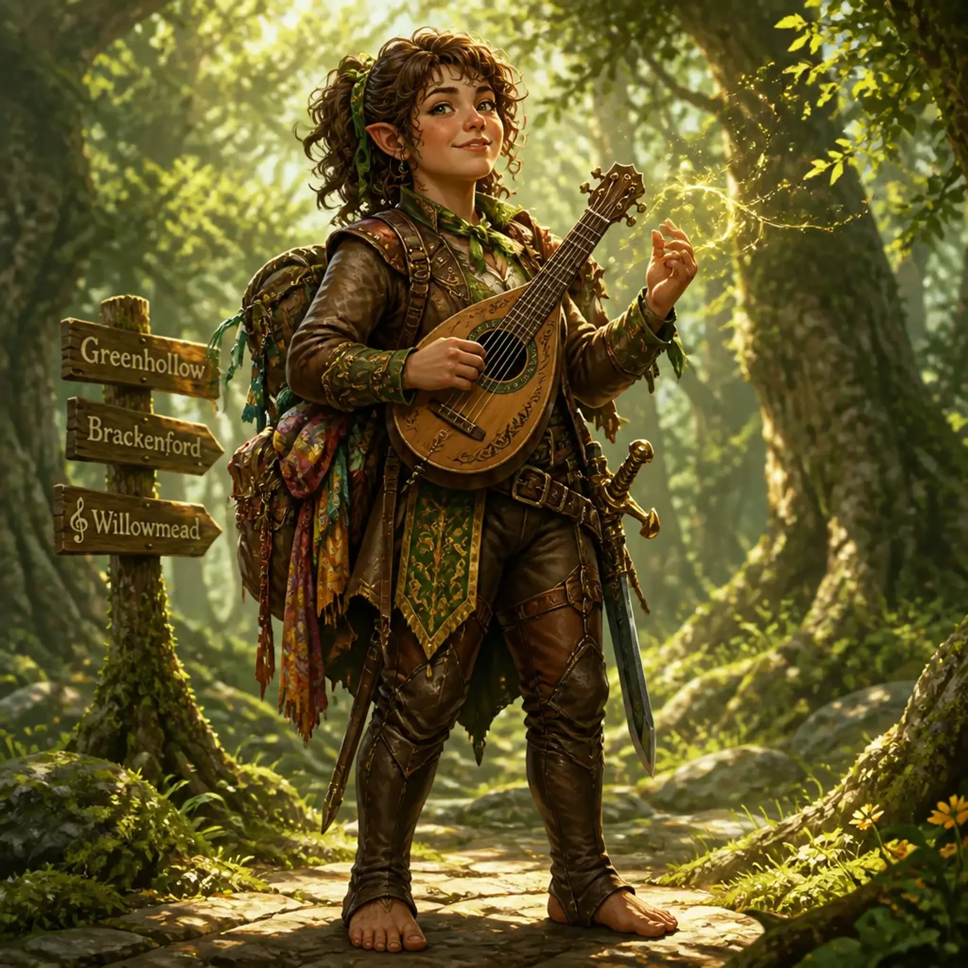 Lila Quickstep Tosscobble - AI-generated fantasy Character