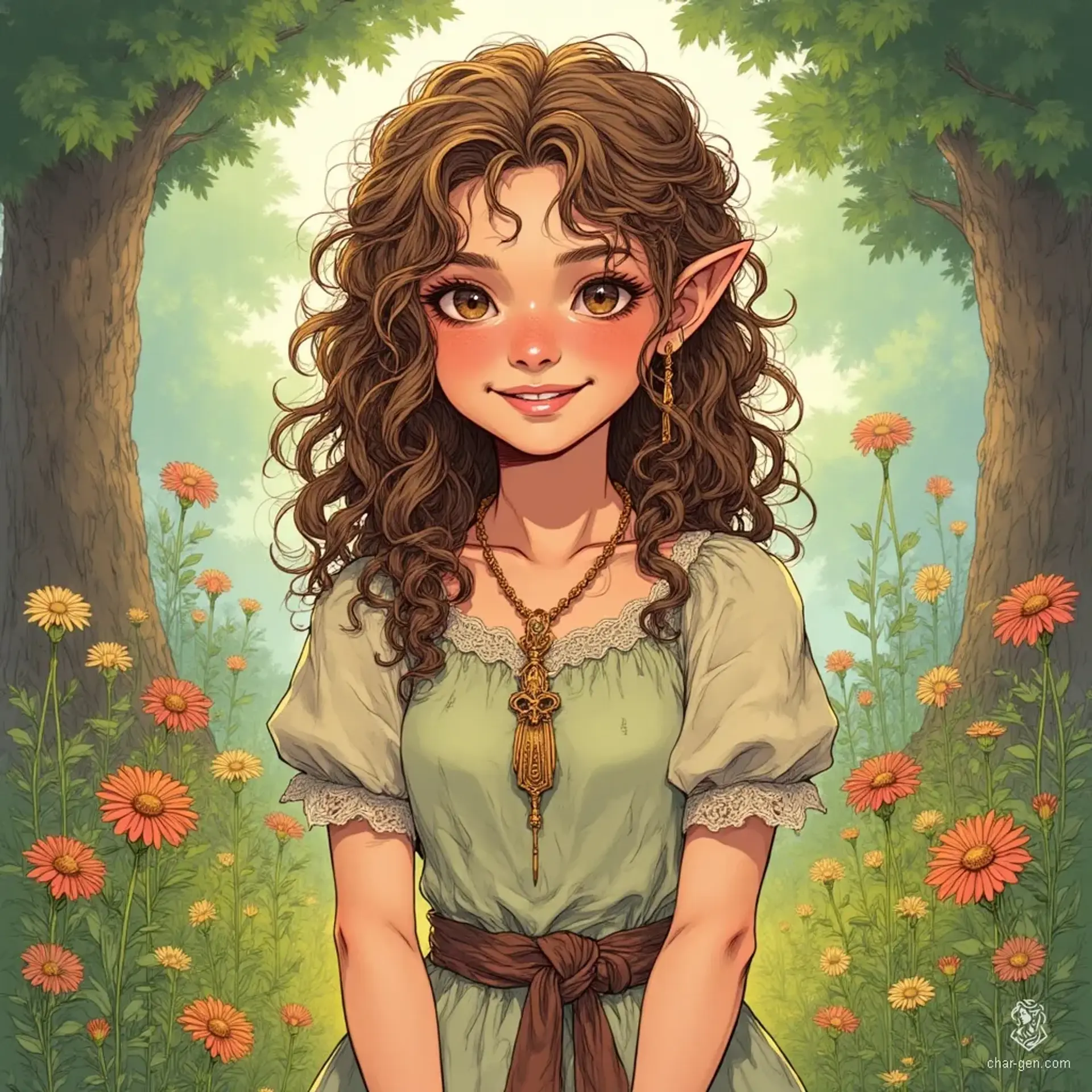 Poppy Brambleburr - AI-generated fantasy NPC