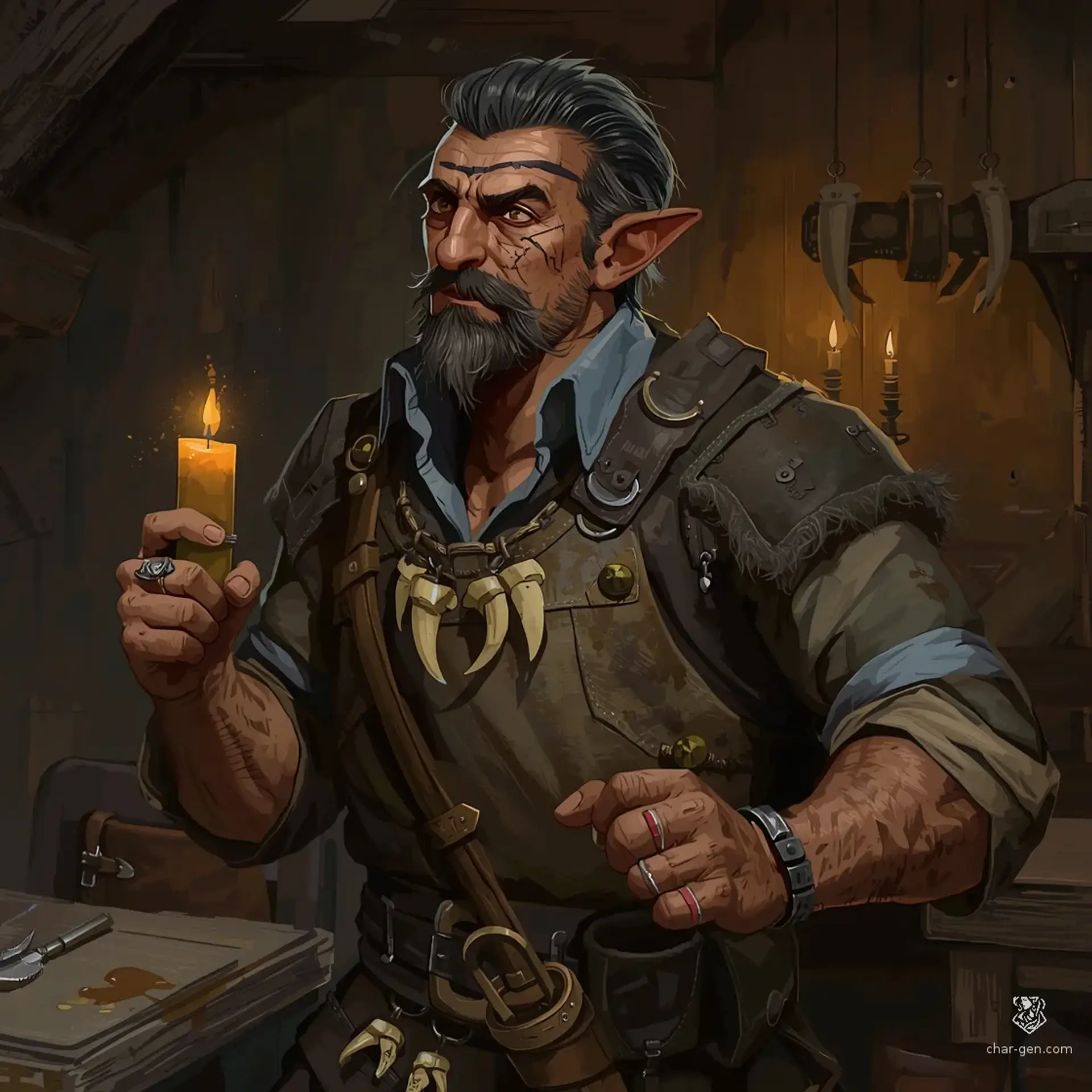 Silas Vane-Meadow - AI-generated fantasy NPC