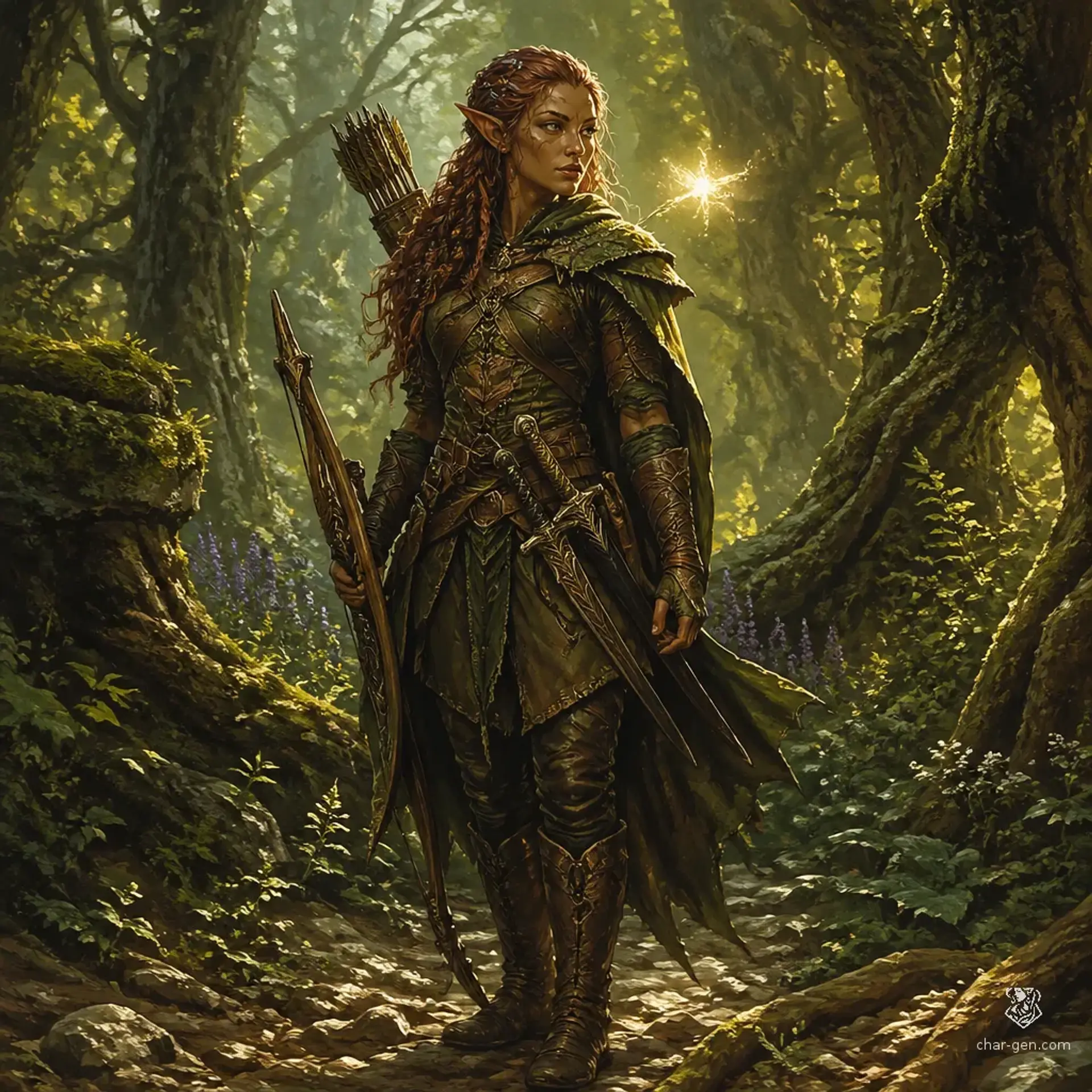 Elara Swiftwind - AI-generated fantasy Character