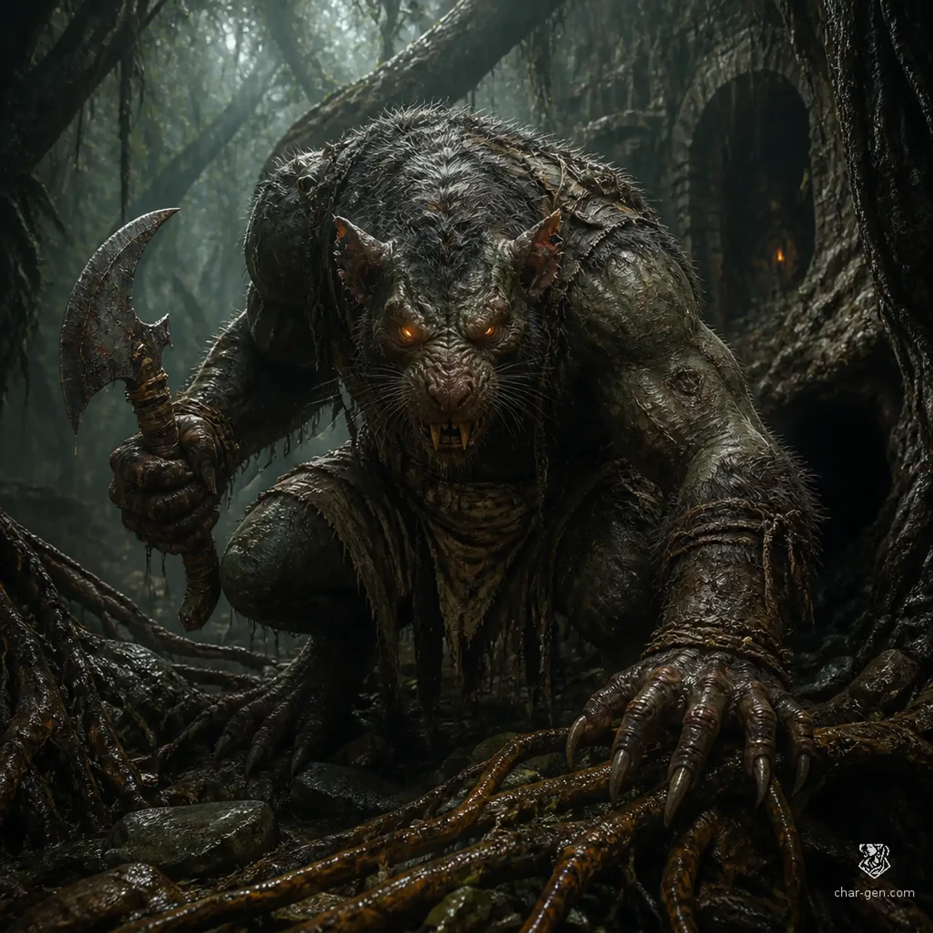 Bristlewrath - AI-generated fantasy Monster