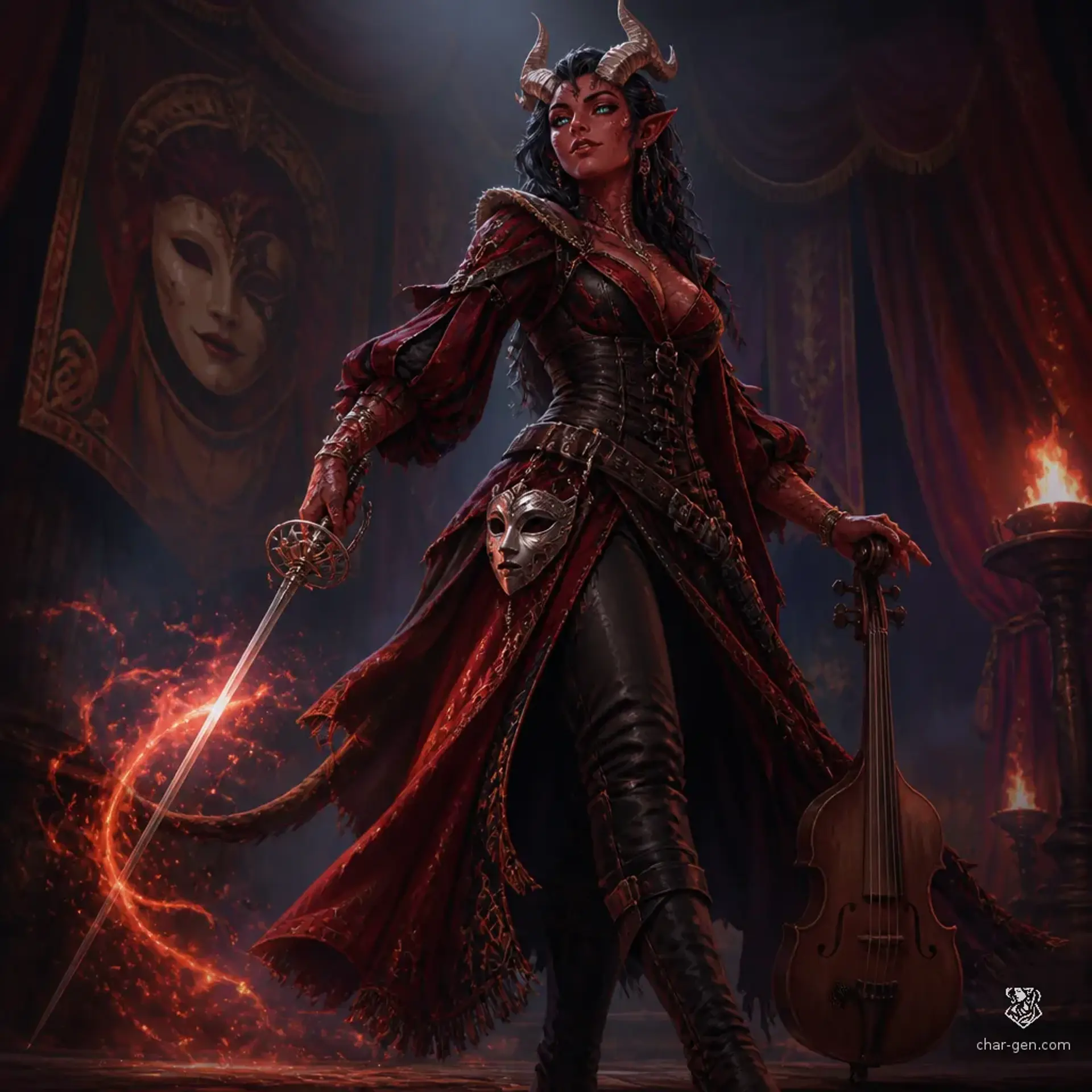 Pisces Marquis - AI-generated fantasy Character