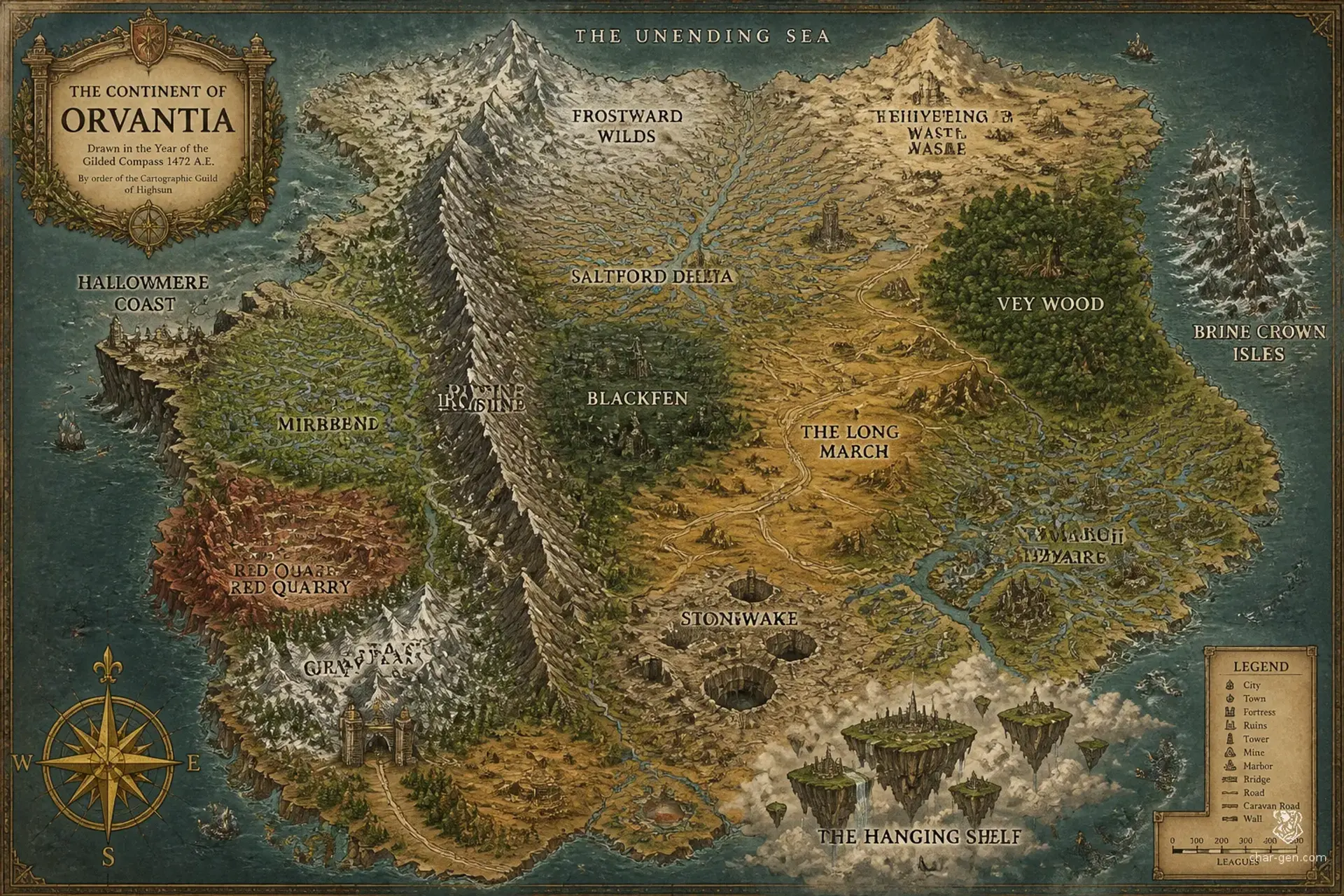 Asthalea - AI-generated fantasy World