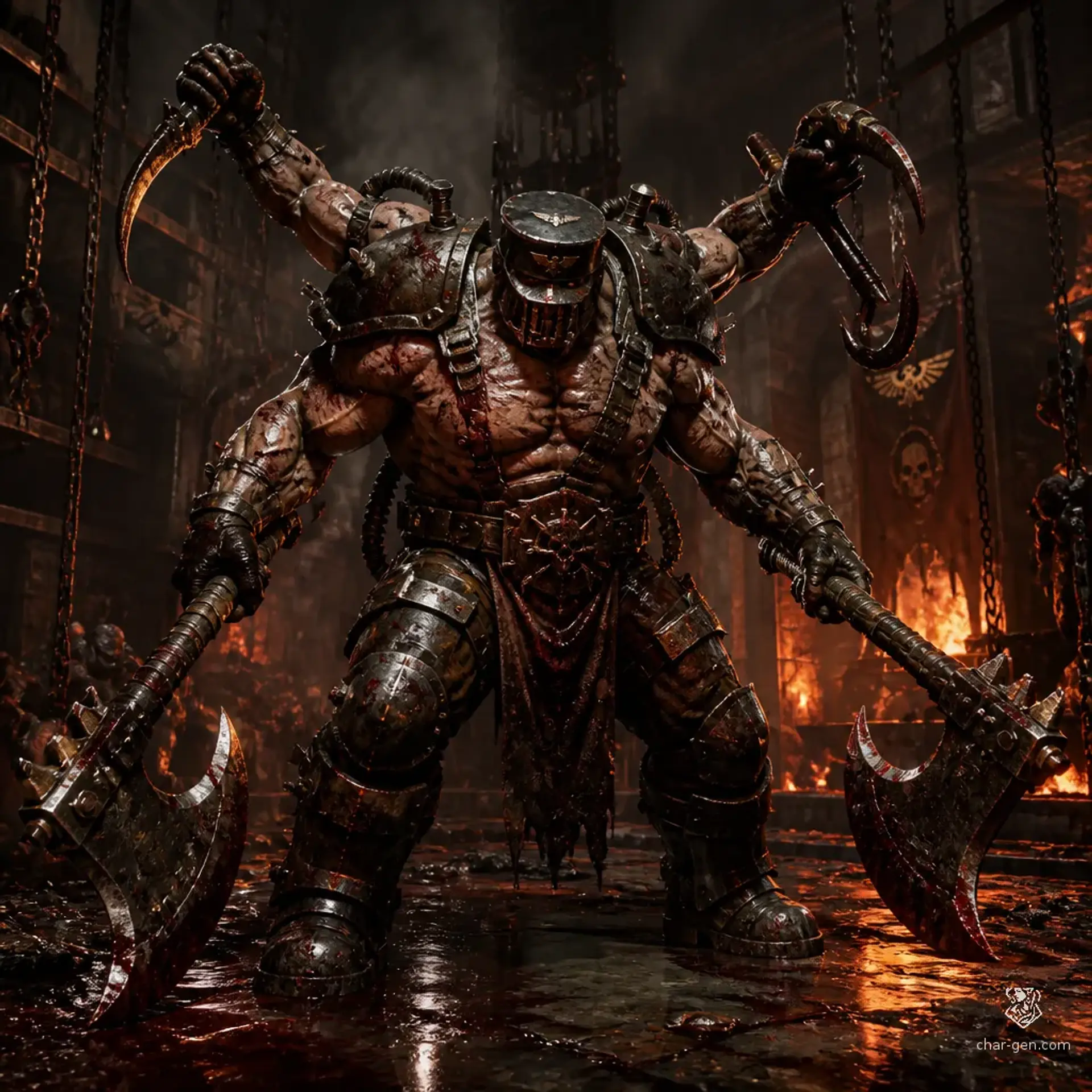 General Axe Fournier - AI-generated fantasy Monster