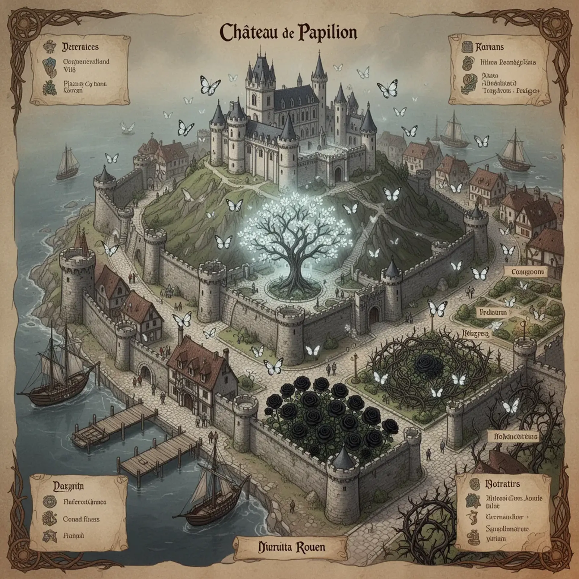 Rouen - AI-generated fantasy Settlement