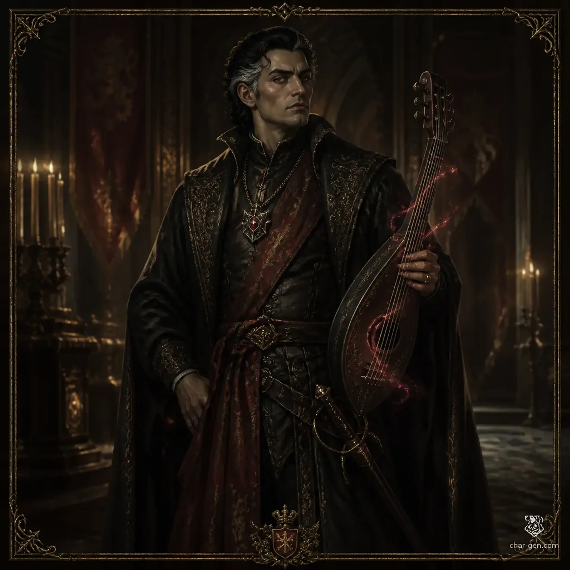 Pierce Valdemiro - AI-generated fantasy Character