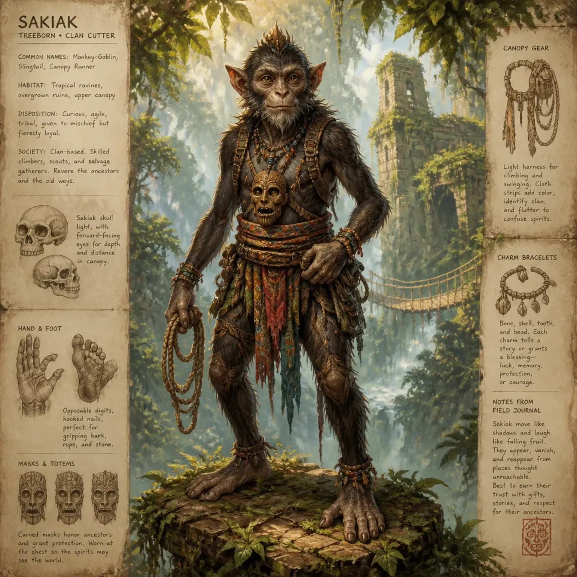 Vineclamber - AI-generated fantasy Species