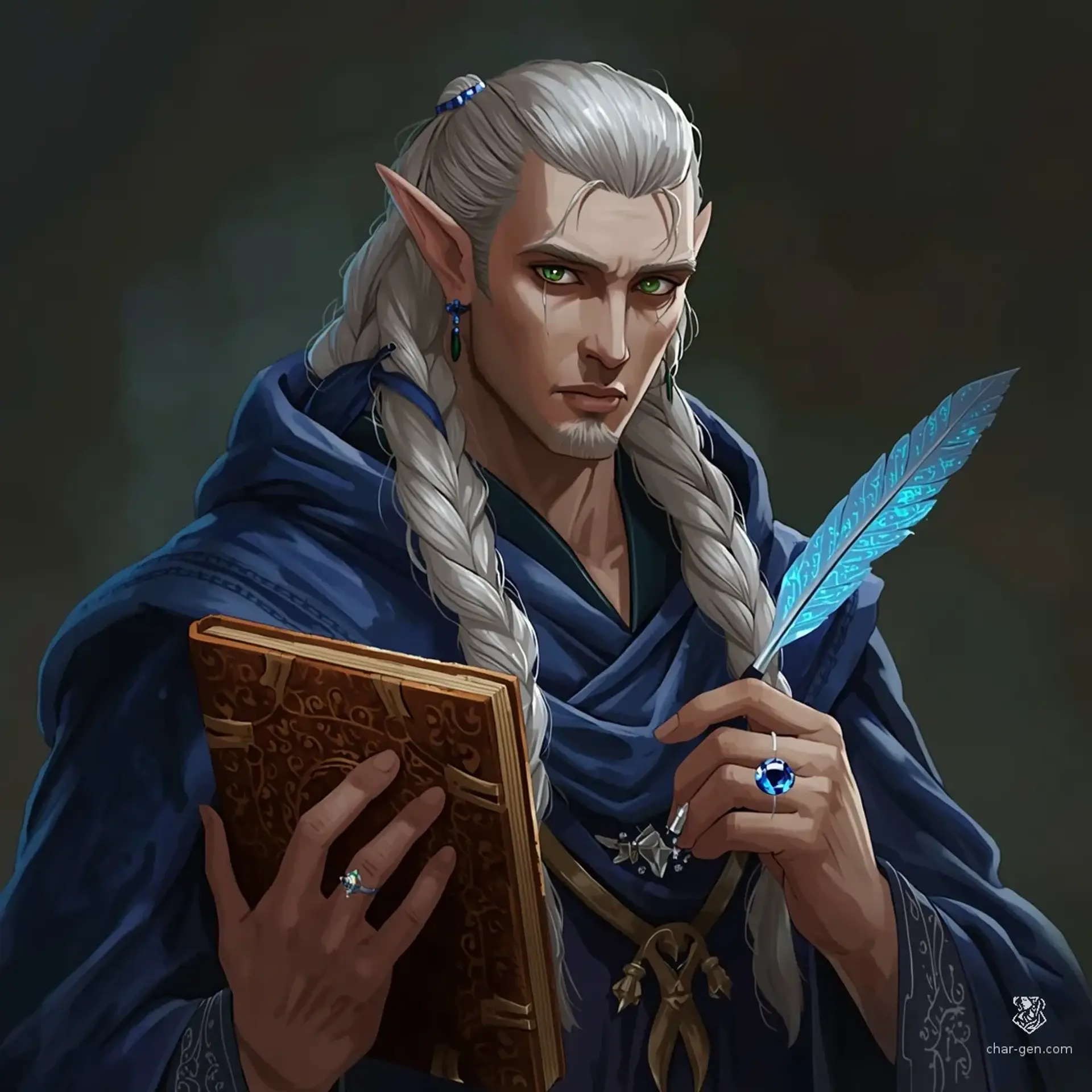 Valerius Sylvaranth - AI-generated fantasy Character